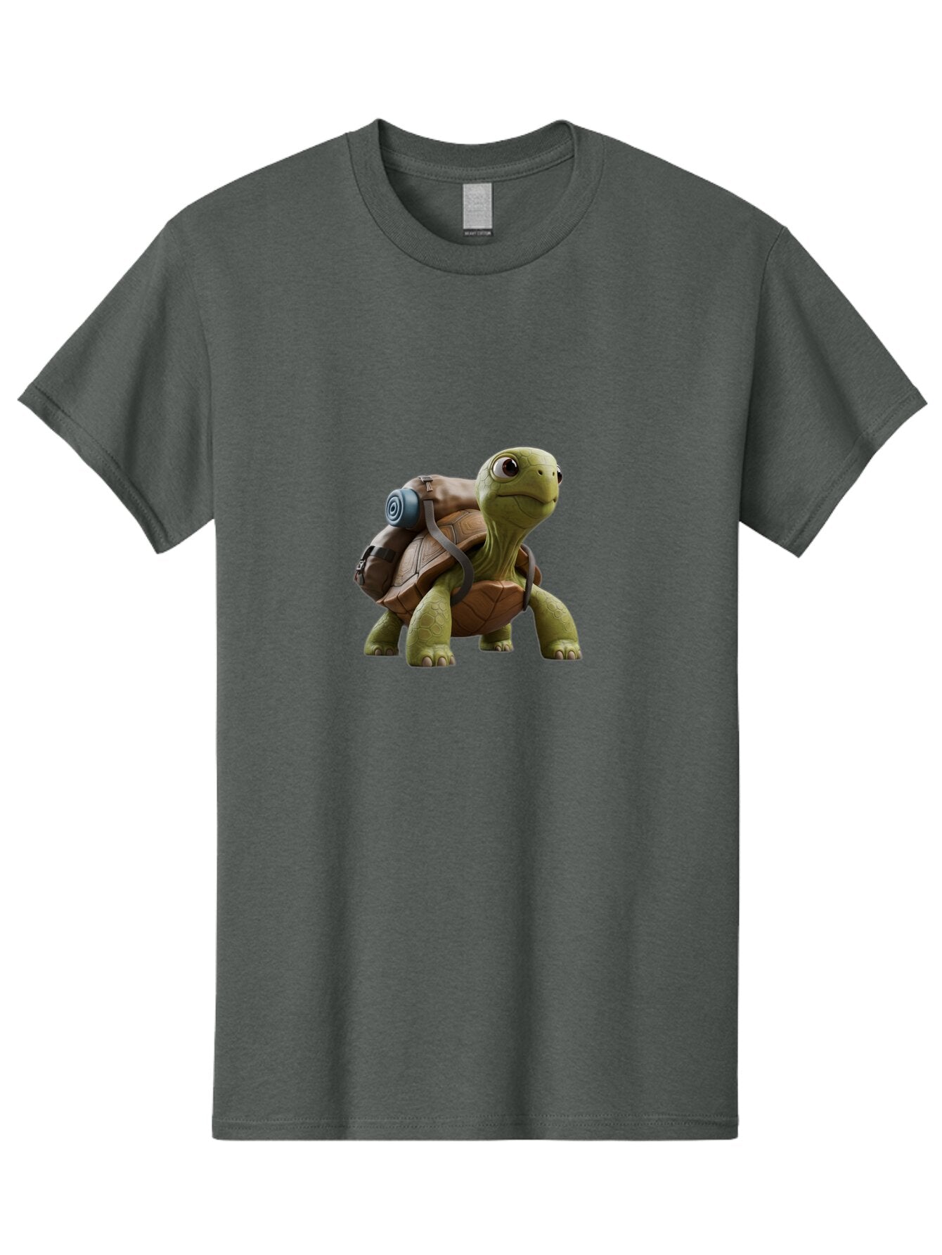 Turtle-With-Backpack Men'S Graphic Tee, 100% Cotton, Comfortable Casual Summer Wear, Machine Washable, Vintage Camera, Old Camera, Antique Camera, Black Camera, Classic Photography, Photography Equipment, Nostalgic Device, Film Camera, Baq161 14