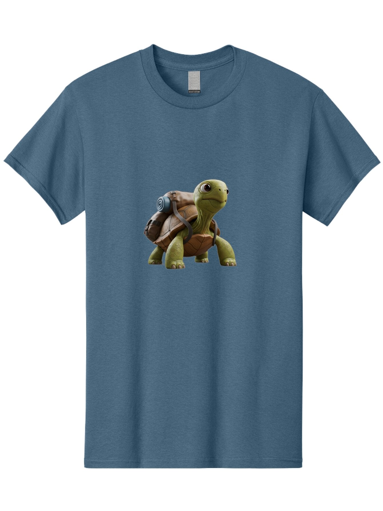 Turtle-With-Backpack Men'S Graphic Tee, 100% Cotton, Comfortable Casual Summer Wear, Machine Washable, Vintage Camera, Old Camera, Antique Camera, Black Camera, Classic Photography, Photography Equipment, Nostalgic Device, Film Camera, Baq161 1