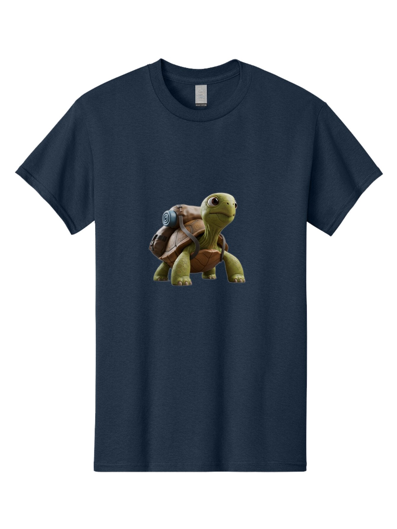 Turtle-With-Backpack Men'S Graphic Tee, 100% Cotton, Comfortable Casual Summer Wear, Machine Washable, Vintage Camera, Old Camera, Antique Camera, Black Camera, Classic Photography, Photography Equipment, Nostalgic Device, Film Camera, Baq161 12
