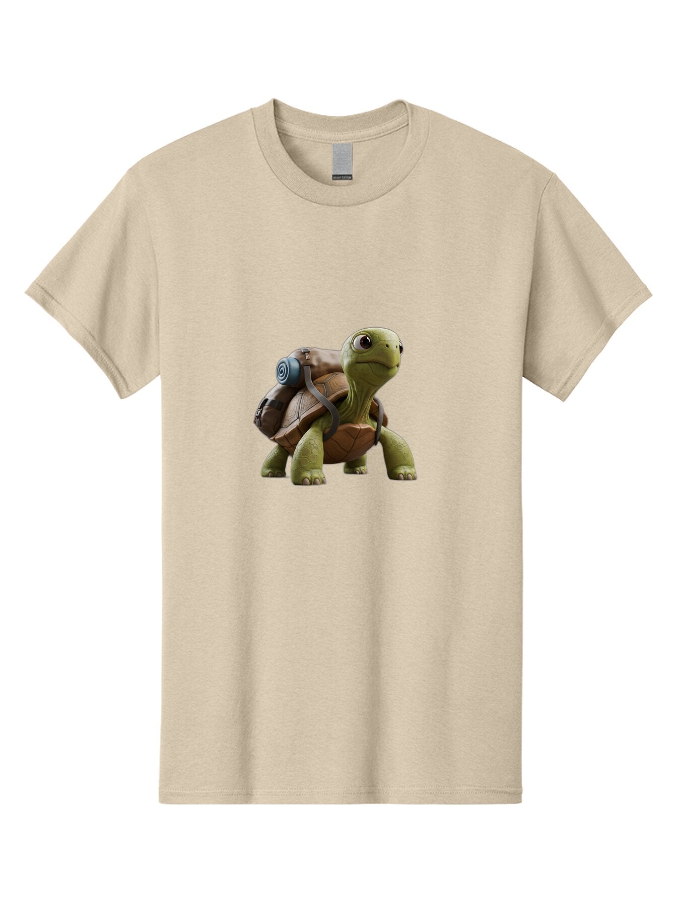 Turtle-With-Backpack Men'S Graphic Tee, 100% Cotton, Comfortable Casual Summer Wear, Machine Washable, Vintage Camera, Old Camera, Antique Camera, Black Camera, Classic Photography, Photography Equipment, Nostalgic Device, Film Camera, Baq161 2