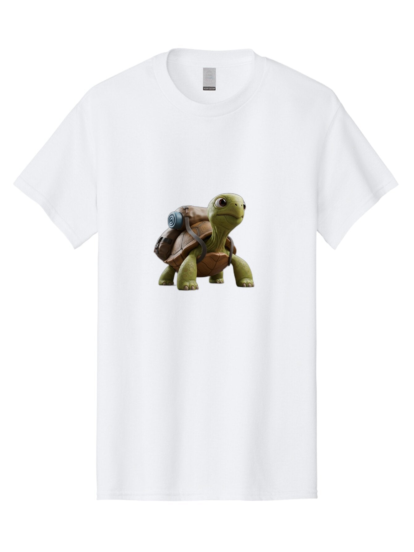 Turtle-With-Backpack Men'S Graphic Tee, 100% Cotton, Comfortable Casual Summer Wear, Machine Washable, Vintage Camera, Old Camera, Antique Camera, Black Camera, Classic Photography, Photography Equipment, Nostalgic Device, Film Camera, Baq161 6