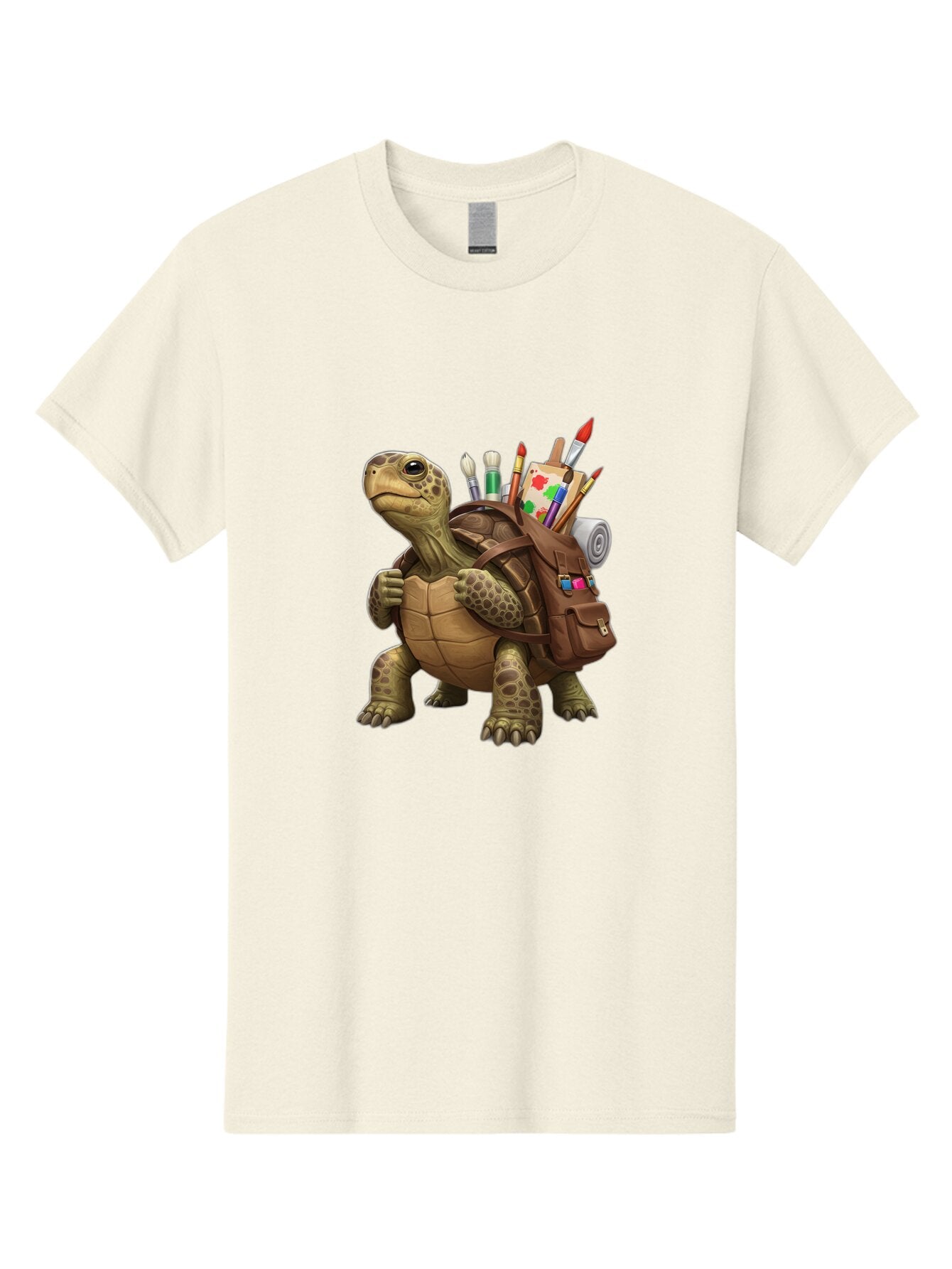 Turtle-With-Brown-Backpack Men'S Graphic Tee, 100% Cotton, Comfortable Casual Summer Wear, Machine Washable, Vintage Camera, Old Camera, Antique Camera, Black Camera, Classic Photography, Photography Equipment, Nostalgic Device, Film Camera, Baq162 4