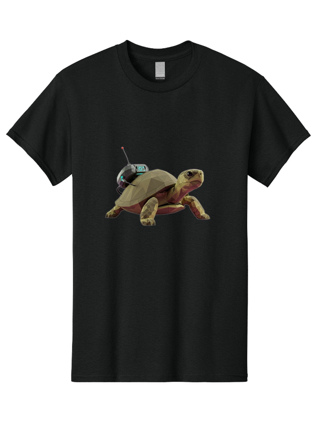 Turtle-With-Device Men'S Graphic Tee, 100% Cotton, Comfortable Casual Summer Wear, Machine Washable, Vintage Camera, Old Camera, Antique Camera, Black Camera, Classic Photography, Photography Equipment, Nostalgic Device, Film Camera, Baq163 12