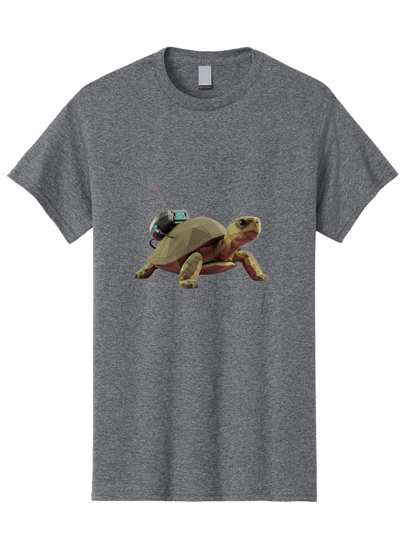 Turtle-With-Device Men'S Graphic Tee, 100% Cotton, Comfortable Casual Summer Wear, Machine Washable, Vintage Camera, Old Camera, Antique Camera, Black Camera, Classic Photography, Photography Equipment, Nostalgic Device, Film Camera, Baq163 1