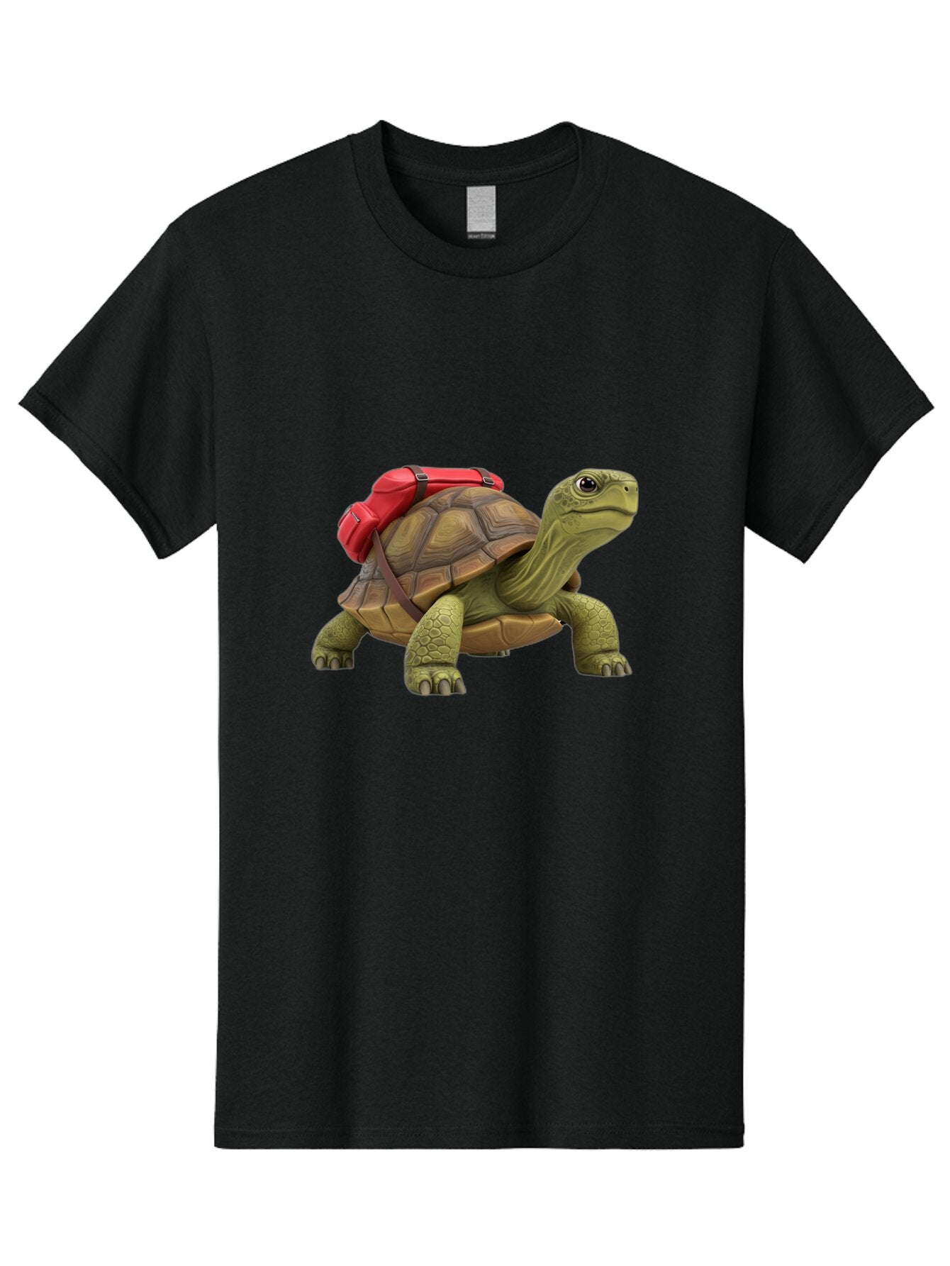 Turtle-With-Red-Backpack Men'S Graphic Tee, 100% Cotton, Comfortable Casual Summer Wear, Machine Washable, Vintage Camera, Old Camera, Antique Camera, Black Camera, Classic Photography, Photography Equipment, Nostalgic Device, Film Camera, Baq165 14