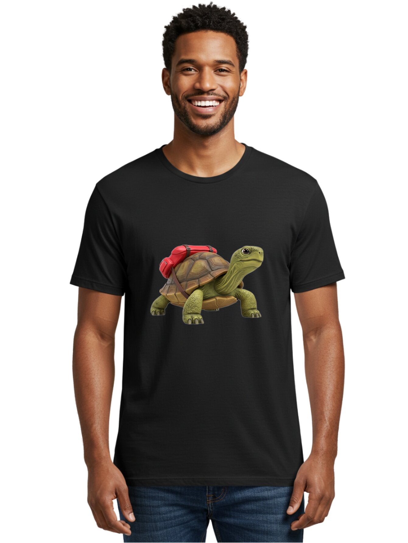 Turtle-With-Red-Backpack Men'S Graphic Tee, 100% Cotton, Comfortable Casual Summer Wear, Machine Washable, Vintage Camera, Old Camera, Antique Camera, Black Camera, Classic Photography, Photography Equipment, Nostalgic Device, Film Camera, Baq165 29