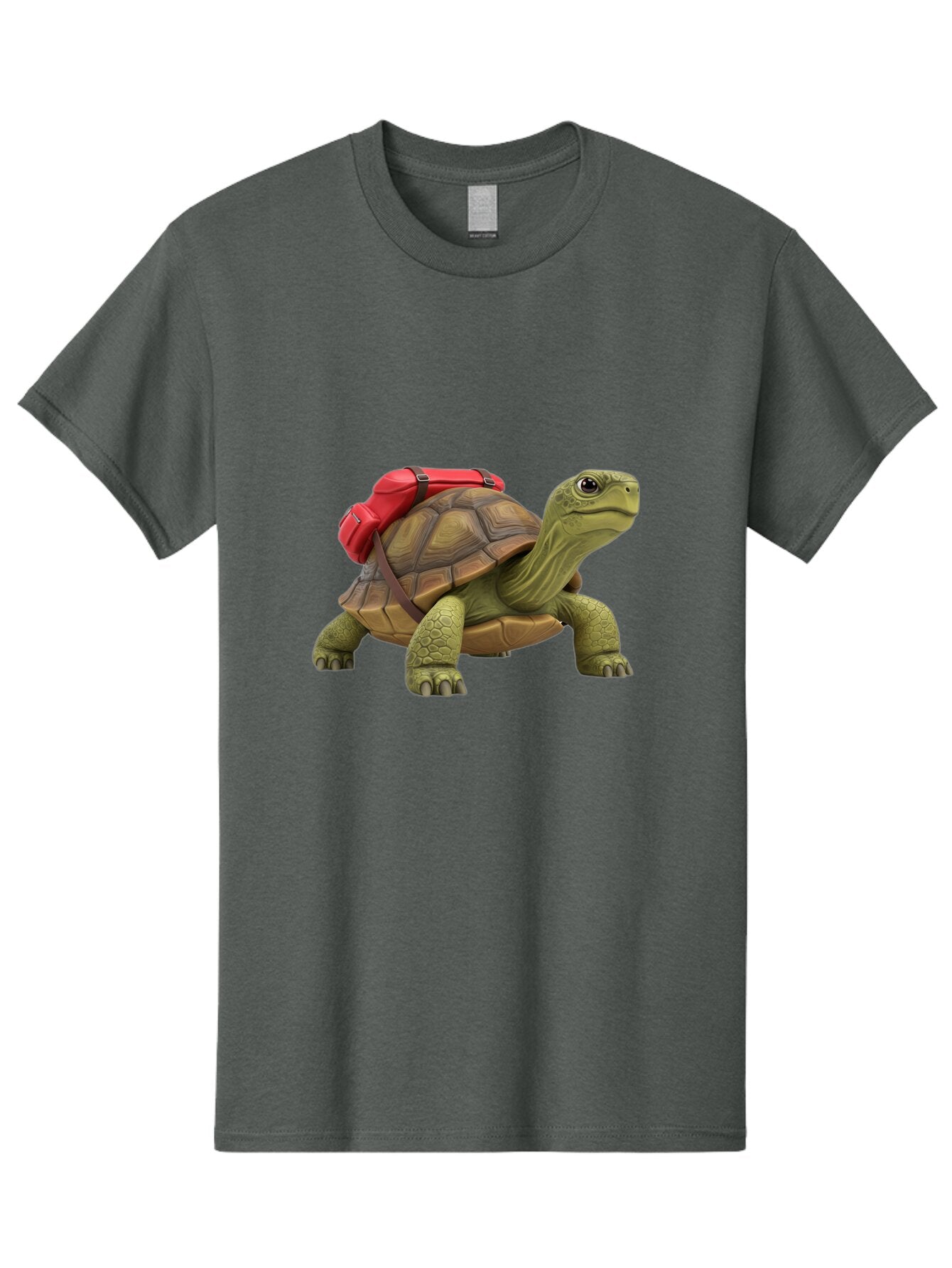 Turtle-With-Red-Backpack Men'S Graphic Tee, 100% Cotton, Comfortable Casual Summer Wear, Machine Washable, Vintage Camera, Old Camera, Antique Camera, Black Camera, Classic Photography, Photography Equipment, Nostalgic Device, Film Camera, Baq165 2