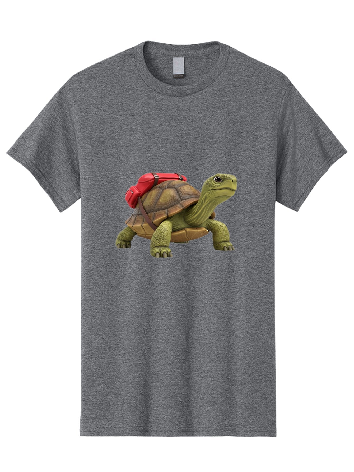 Turtle-With-Red-Backpack Men'S Graphic Tee, 100% Cotton, Comfortable Casual Summer Wear, Machine Washable, Vintage Camera, Old Camera, Antique Camera, Black Camera, Classic Photography, Photography Equipment, Nostalgic Device, Film Camera, Baq165 13