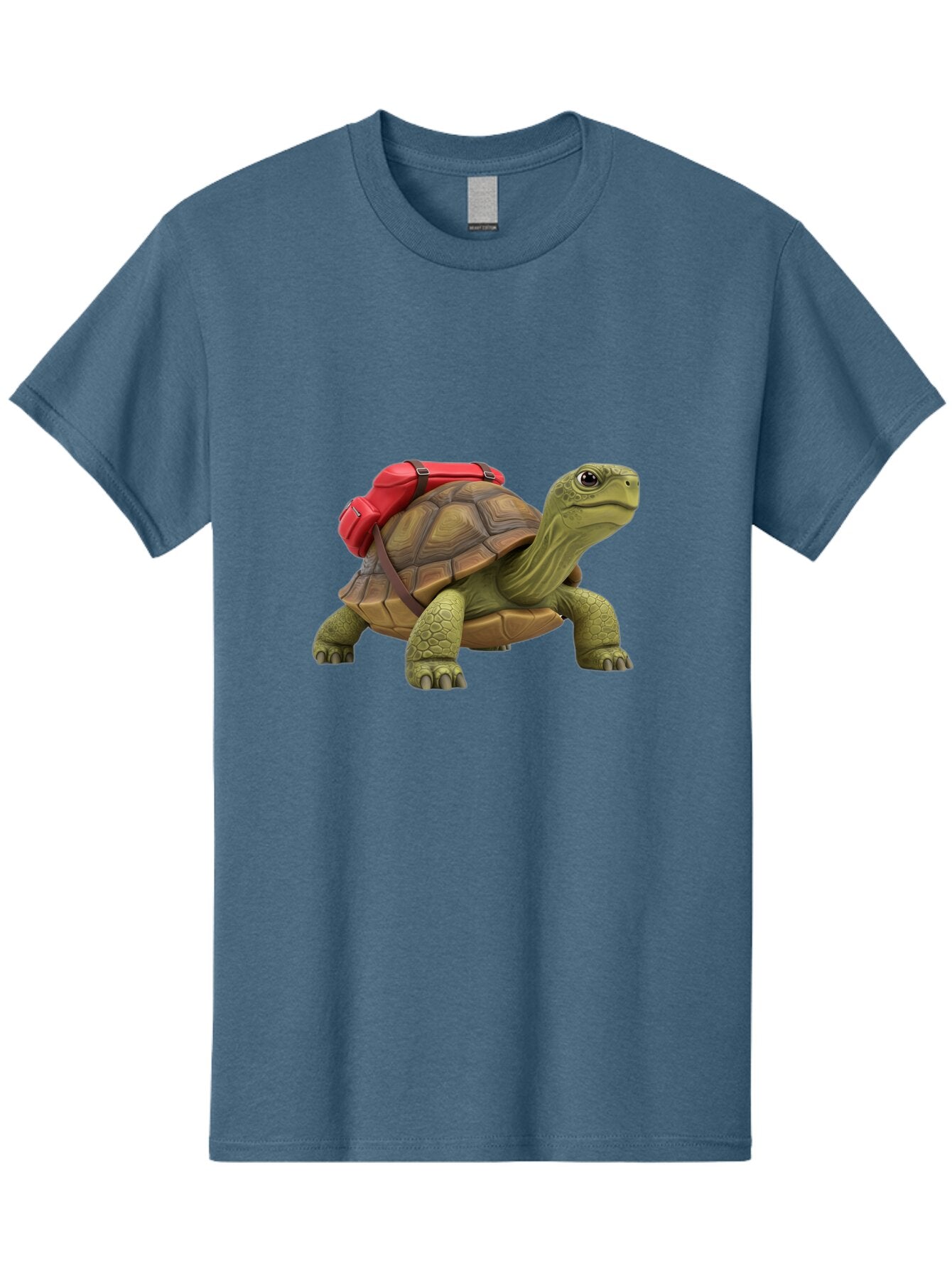 Turtle-With-Red-Backpack Men'S Graphic Tee, 100% Cotton, Comfortable Casual Summer Wear, Machine Washable, Vintage Camera, Old Camera, Antique Camera, Black Camera, Classic Photography, Photography Equipment, Nostalgic Device, Film Camera, Baq165 3
