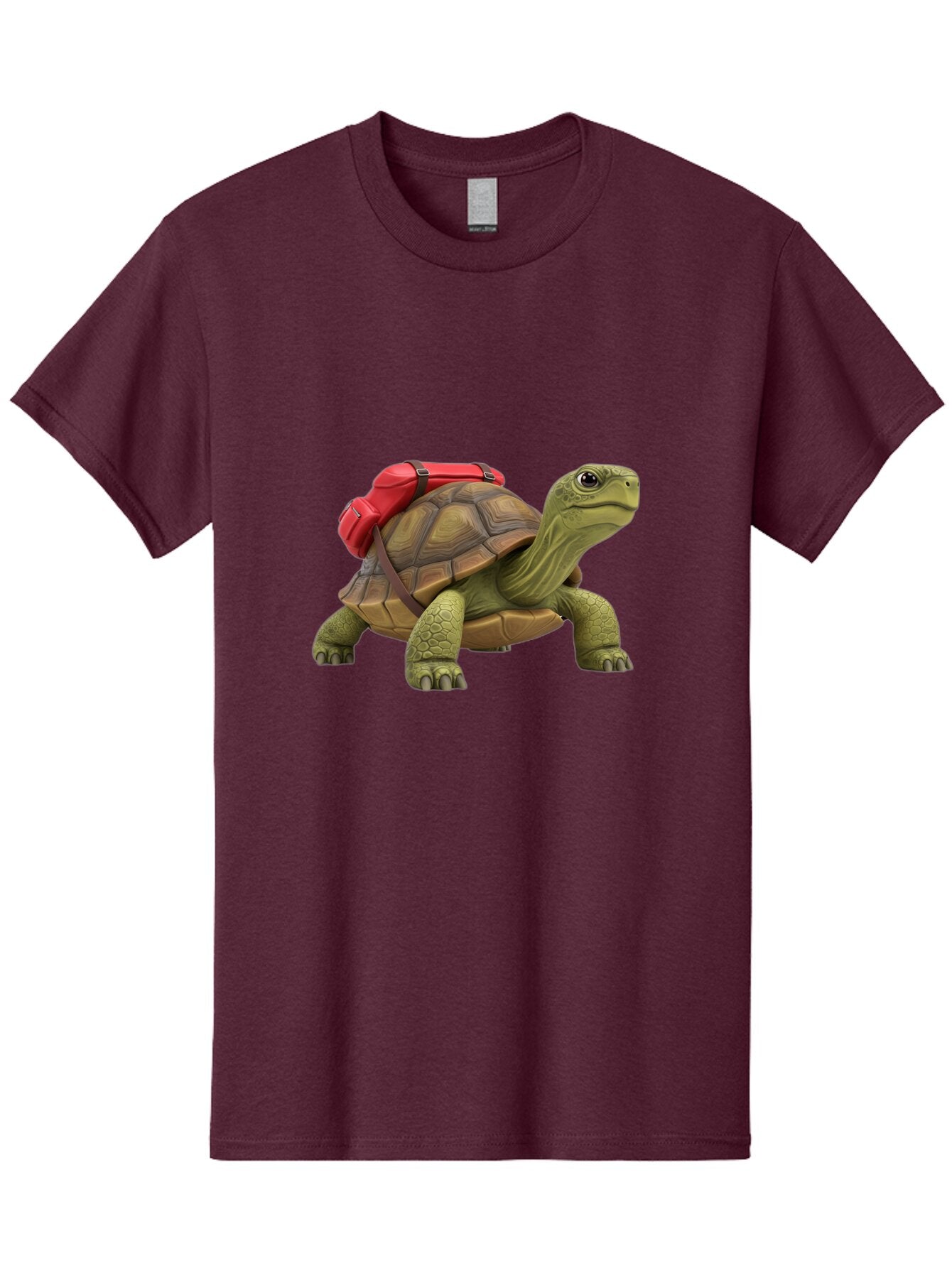 Turtle-With-Red-Backpack Men'S Graphic Tee, 100% Cotton, Comfortable Casual Summer Wear, Machine Washable, Vintage Camera, Old Camera, Antique Camera, Black Camera, Classic Photography, Photography Equipment, Nostalgic Device, Film Camera, Baq165 7