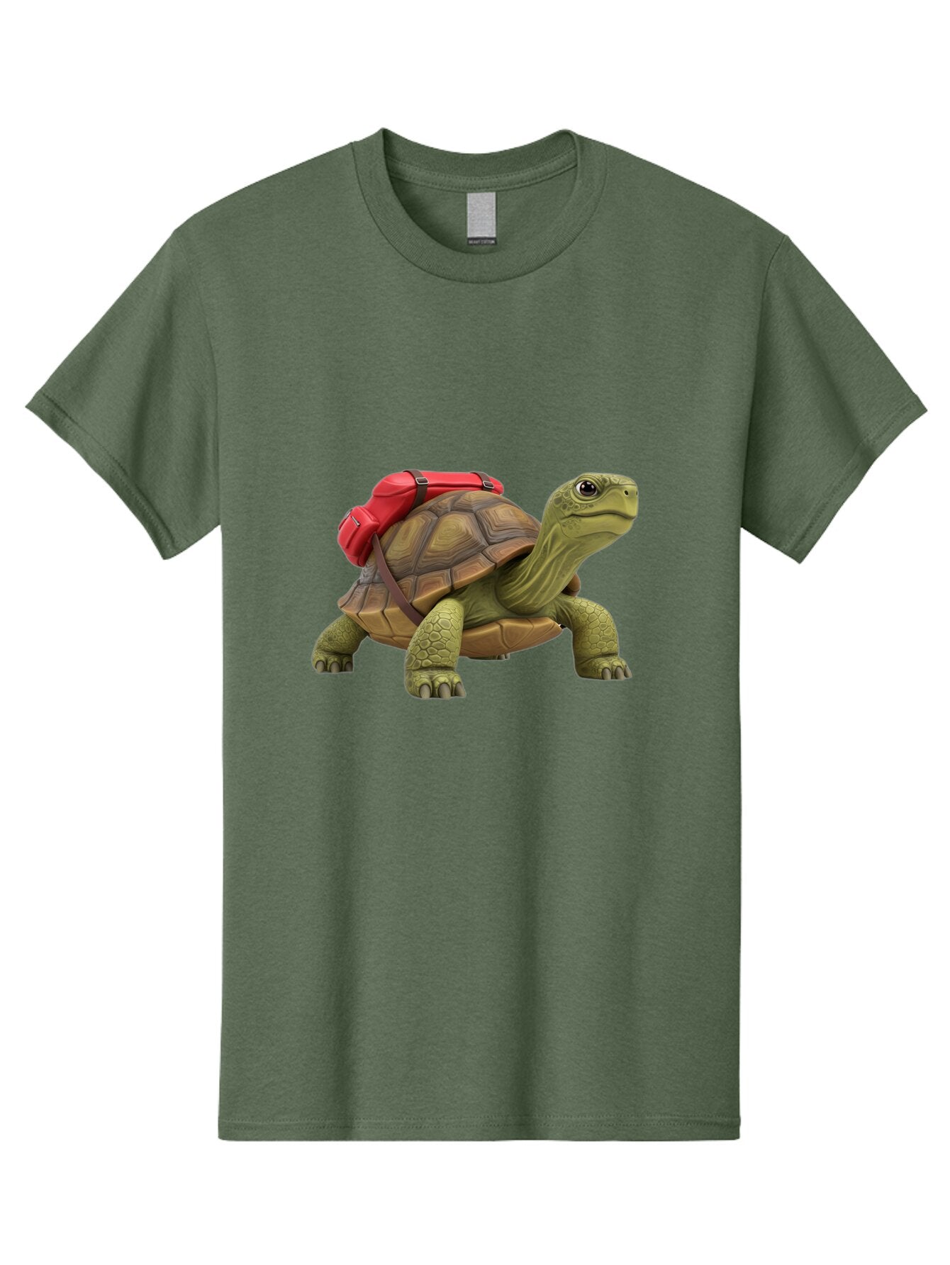 Turtle-With-Red-Backpack Men'S Graphic Tee, 100% Cotton, Comfortable Casual Summer Wear, Machine Washable, Vintage Camera, Old Camera, Antique Camera, Black Camera, Classic Photography, Photography Equipment, Nostalgic Device, Film Camera, Baq165 1