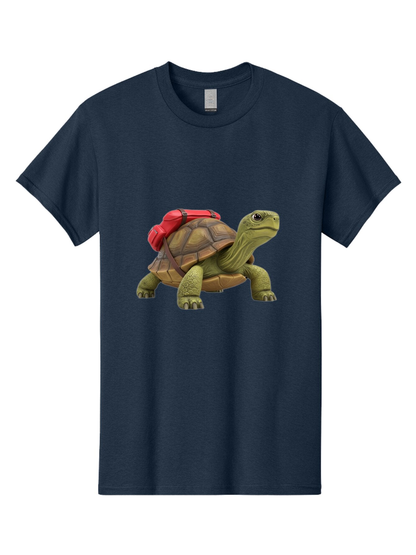 Turtle-With-Red-Backpack Men'S Graphic Tee, 100% Cotton, Comfortable Casual Summer Wear, Machine Washable, Vintage Camera, Old Camera, Antique Camera, Black Camera, Classic Photography, Photography Equipment, Nostalgic Device, Film Camera, Baq165 9