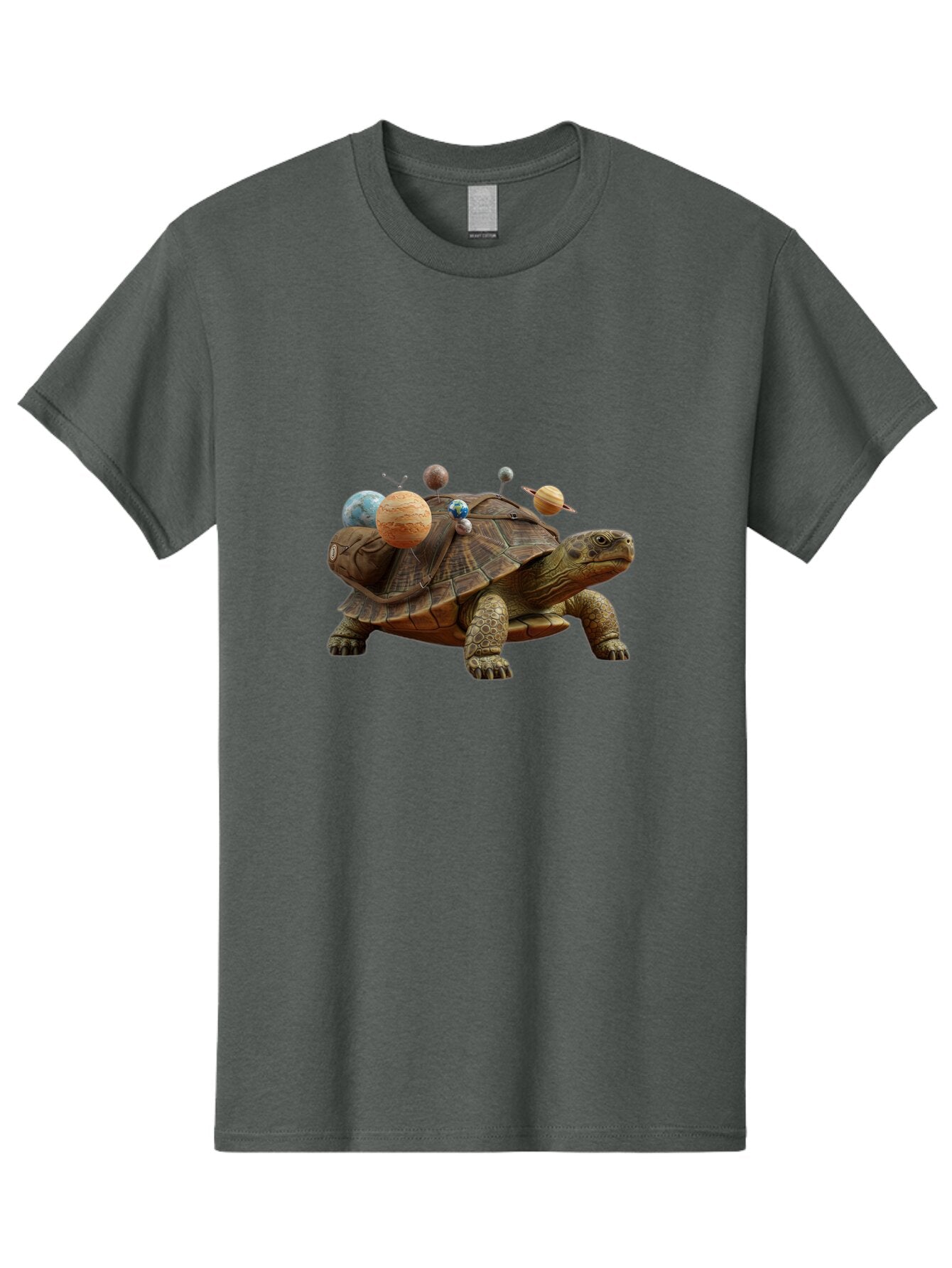Turtle-With-Solar-System Men'S Graphic Tee, 100% Cotton, Comfortable Casual Summer Wear, Machine Washable, Vintage Camera, Old Camera, Antique Camera, Black Camera, Classic Photography, Photography Equipment, Nostalgic Device, Film Camera, Baq166 1