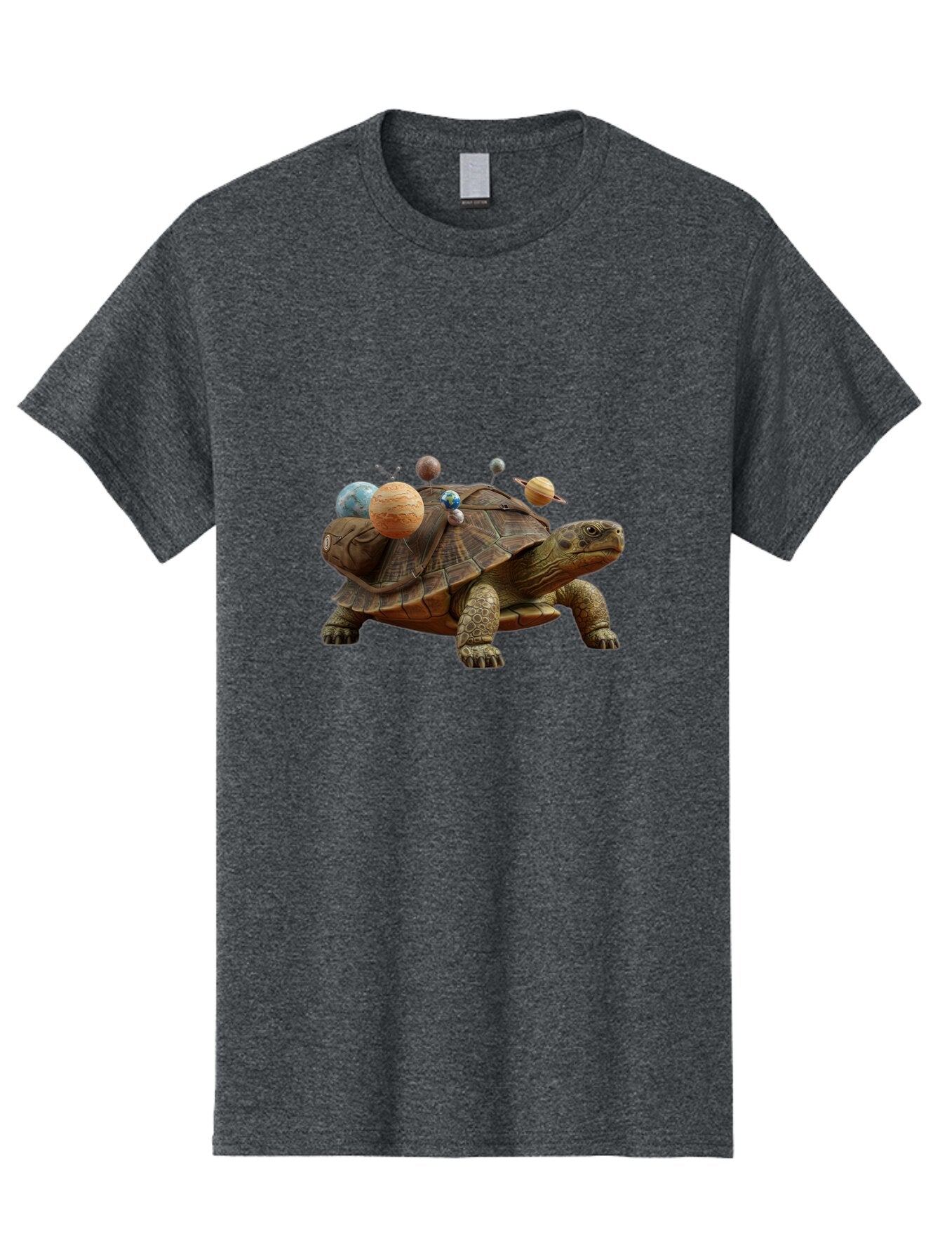 Turtle-With-Solar-System Men'S Graphic Tee, 100% Cotton, Comfortable Casual Summer Wear, Machine Washable, Vintage Camera, Old Camera, Antique Camera, Black Camera, Classic Photography, Photography Equipment, Nostalgic Device, Film Camera, Baq166 6