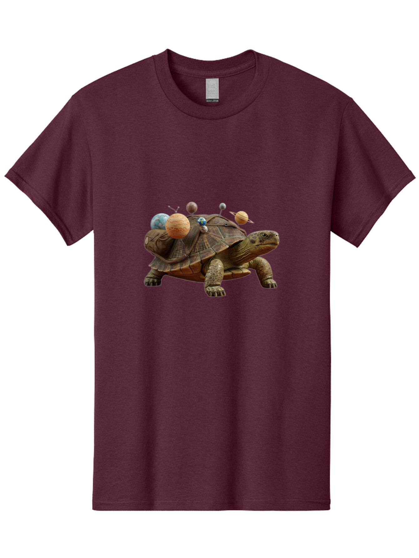 Turtle-With-Solar-System Men'S Graphic Tee, 100% Cotton, Comfortable Casual Summer Wear, Machine Washable, Vintage Camera, Old Camera, Antique Camera, Black Camera, Classic Photography, Photography Equipment, Nostalgic Device, Film Camera, Baq166 4