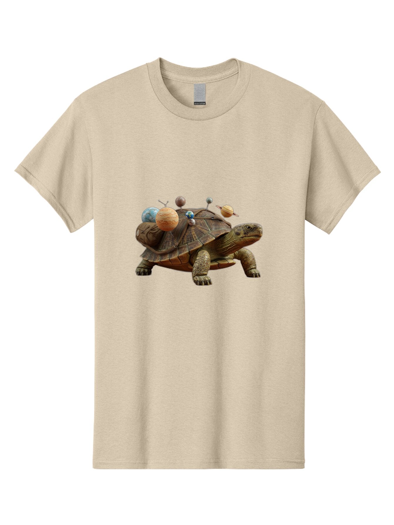 Turtle-With-Solar-System Men'S Graphic Tee, 100% Cotton, Comfortable Casual Summer Wear, Machine Washable, Vintage Camera, Old Camera, Antique Camera, Black Camera, Classic Photography, Photography Equipment, Nostalgic Device, Film Camera, Baq166 15