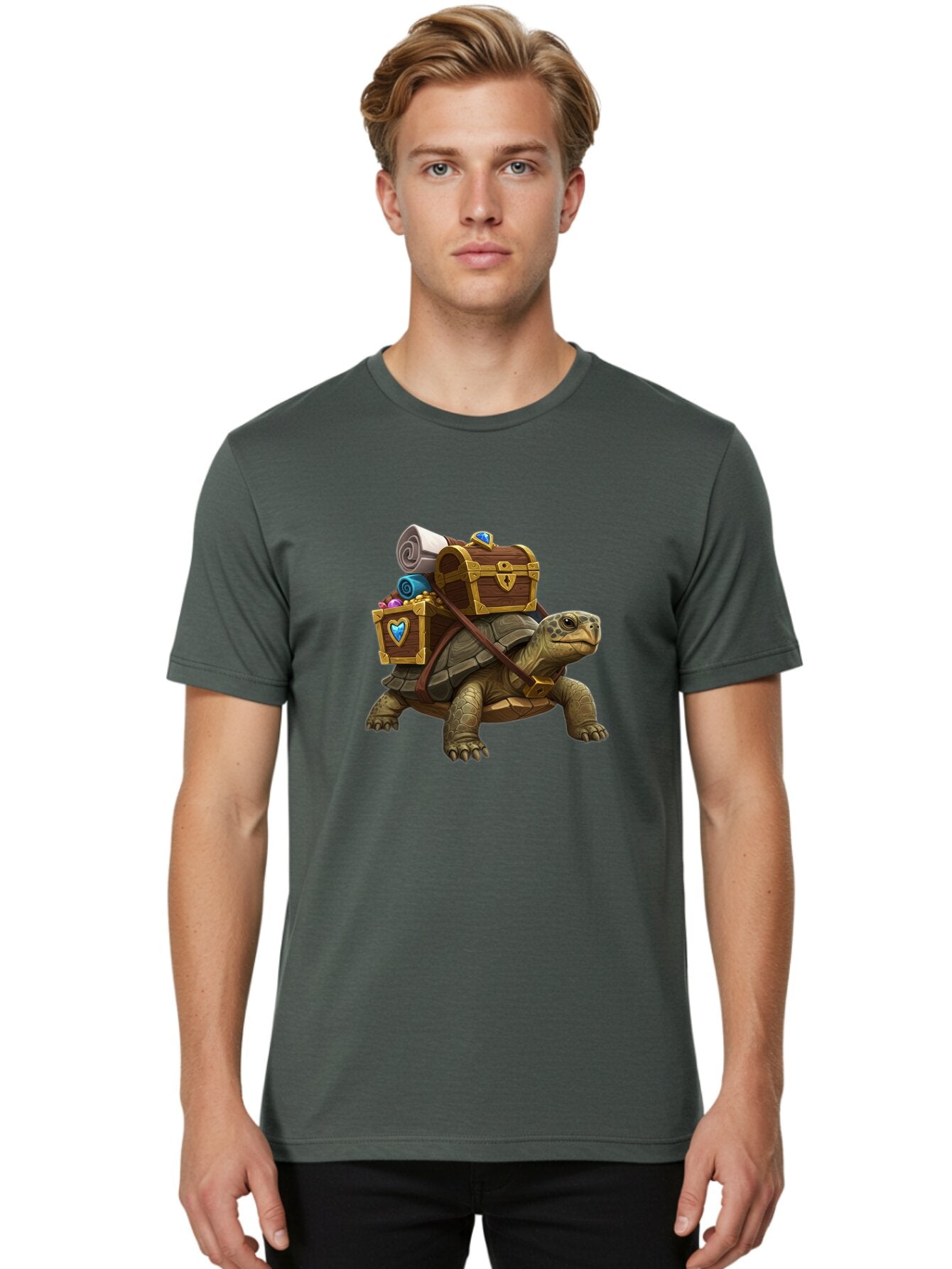 Turtle-With-Treasure Men'S Graphic Tee, 100% Cotton, Comfortable Casual Summer Wear, Machine Washable, Vintage Camera, Old Camera, Antique Camera, Black Camera, Classic Photography, Photography Equipment, Nostalgic Device, Film Camera, Baq167 26