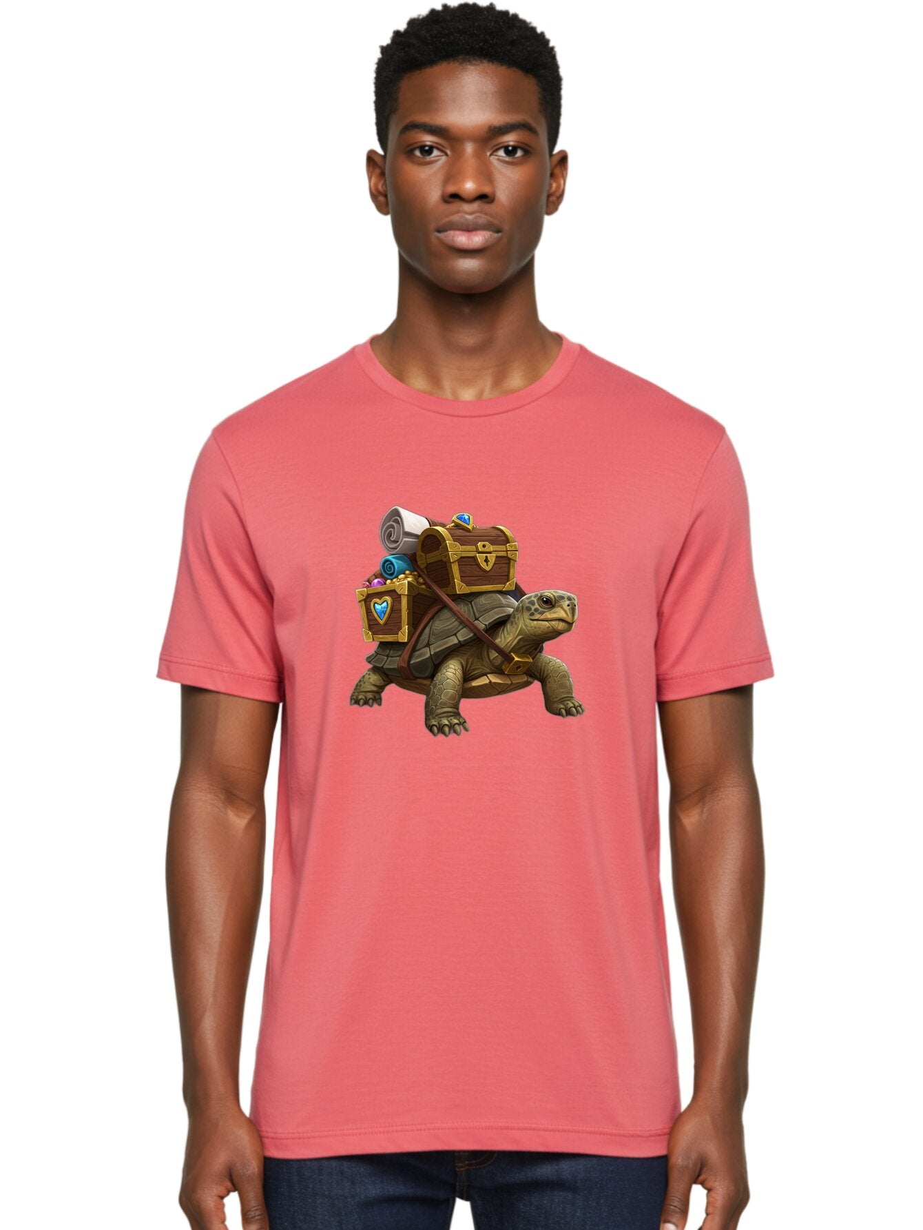 Turtle-With-Treasure Men'S Graphic Tee, 100% Cotton, Comfortable Casual Summer Wear, Machine Washable, Vintage Camera, Old Camera, Antique Camera, Black Camera, Classic Photography, Photography Equipment, Nostalgic Device, Film Camera, Baq167 24