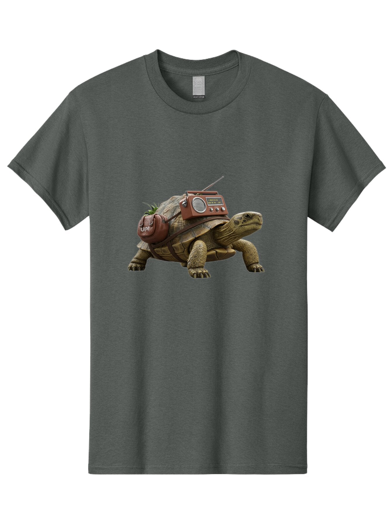 Turtle-With-Vibe-Radio Men'S Graphic Tee, 100% Cotton, Comfortable Casual Summer Wear, Machine Washable, Vintage Camera, Old Camera, Antique Camera, Black Camera, Classic Photography, Photography Equipment, Nostalgic Device, Film Camera, Baq168 11