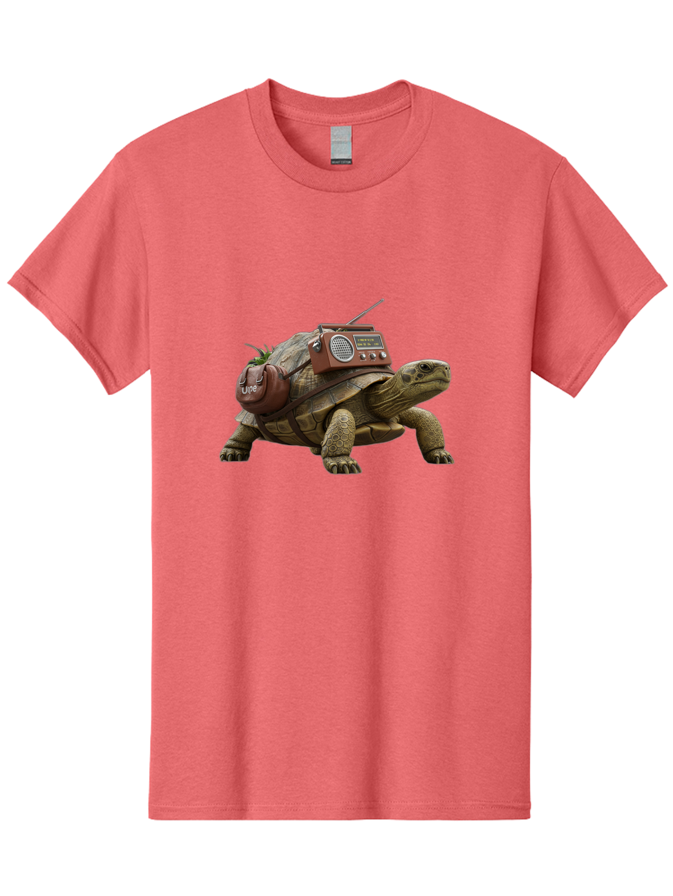 Turtle-With-Vibe-Radio Men'S Graphic Tee, 100% Cotton, Comfortable Casual Summer Wear, Machine Washable, Vintage Camera, Old Camera, Antique Camera, Black Camera, Classic Photography, Photography Equipment, Nostalgic Device, Film Camera, Baq168 15