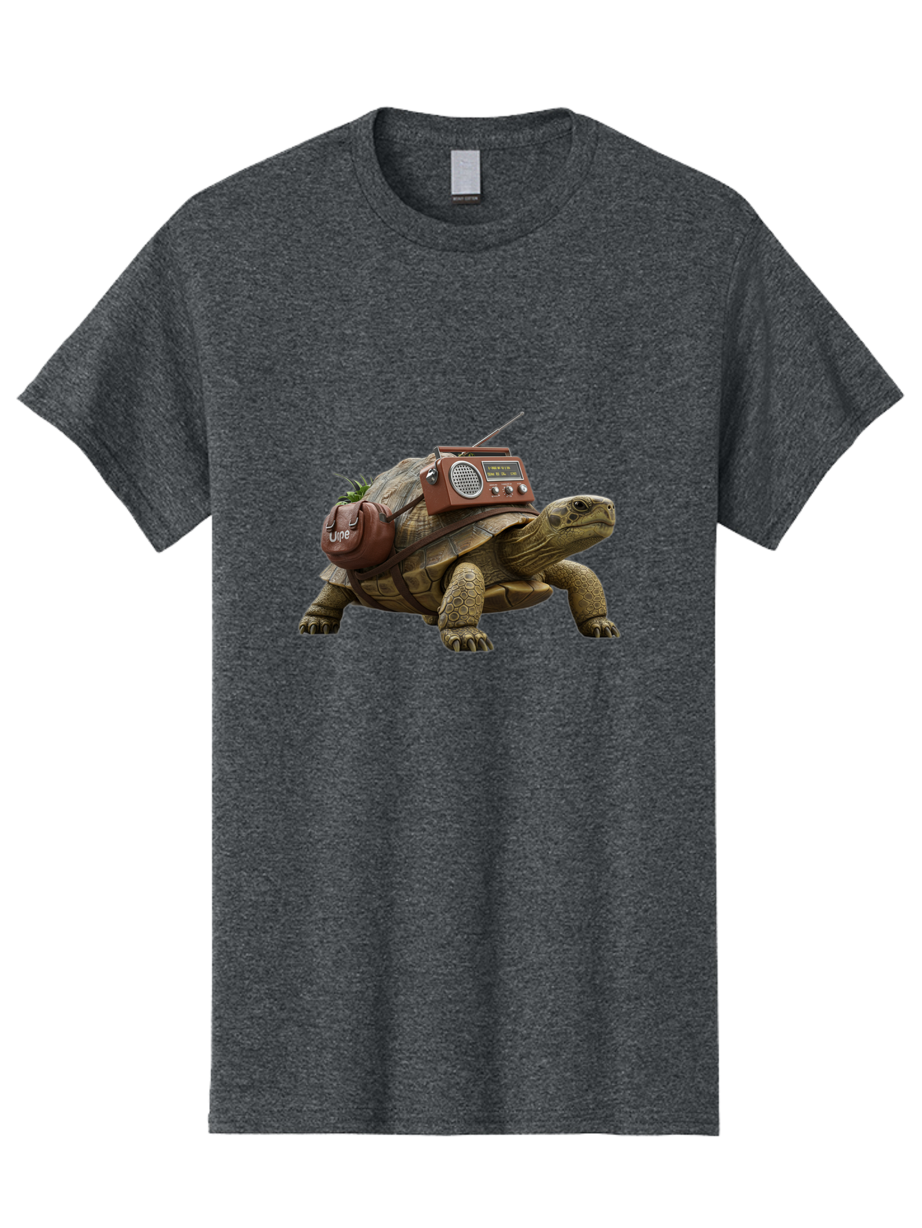 Turtle-With-Vibe-Radio Men'S Graphic Tee, 100% Cotton, Comfortable Casual Summer Wear, Machine Washable, Vintage Camera, Old Camera, Antique Camera, Black Camera, Classic Photography, Photography Equipment, Nostalgic Device, Film Camera, Baq168 12