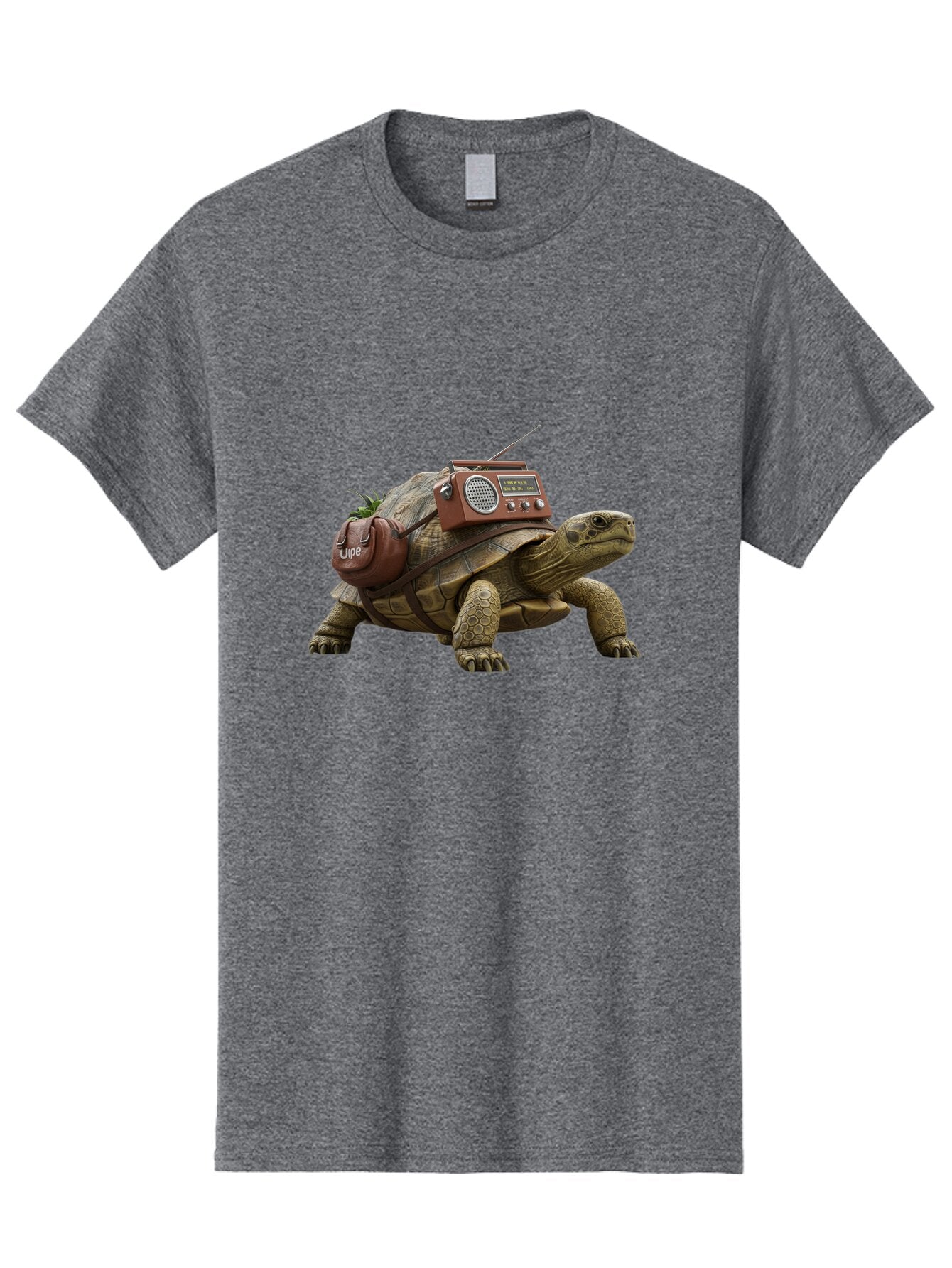 Turtle-With-Vibe-Radio Men'S Graphic Tee, 100% Cotton, Comfortable Casual Summer Wear, Machine Washable, Vintage Camera, Old Camera, Antique Camera, Black Camera, Classic Photography, Photography Equipment, Nostalgic Device, Film Camera, Baq168 13