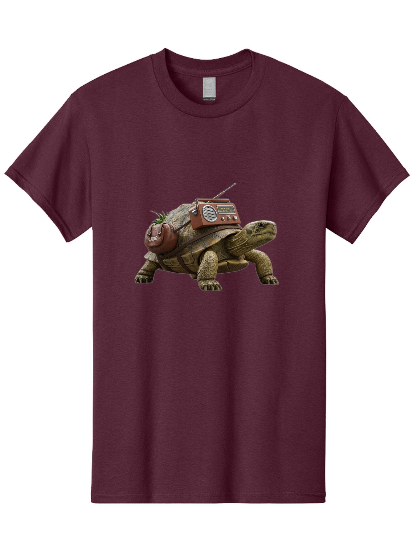 Turtle-With-Vibe-Radio Men'S Graphic Tee, 100% Cotton, Comfortable Casual Summer Wear, Machine Washable, Vintage Camera, Old Camera, Antique Camera, Black Camera, Classic Photography, Photography Equipment, Nostalgic Device, Film Camera, Baq168 15