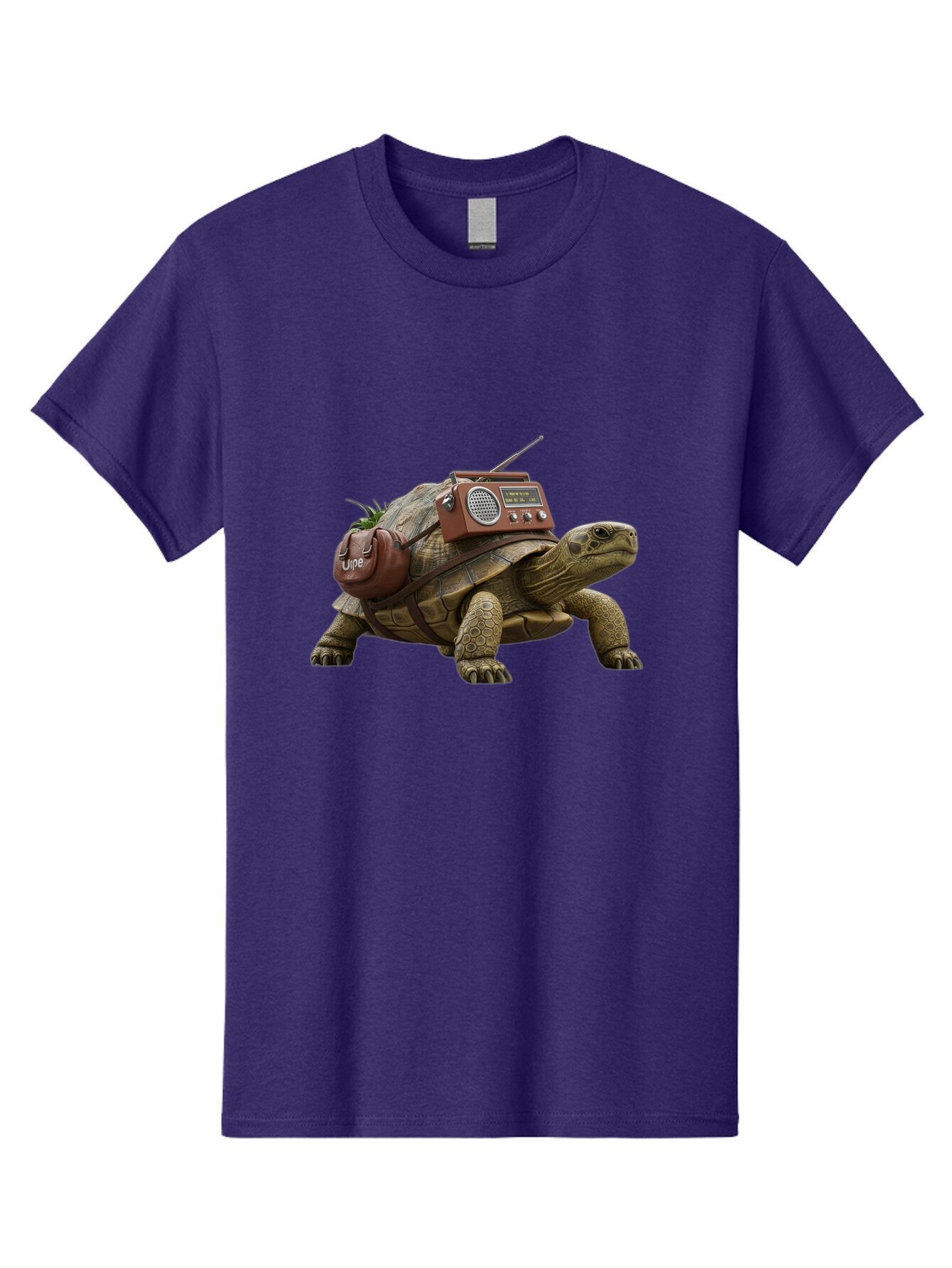 Turtle-With-Vibe-Radio Men'S Graphic Tee, 100% Cotton, Comfortable Casual Summer Wear, Machine Washable, Vintage Camera, Old Camera, Antique Camera, Black Camera, Classic Photography, Photography Equipment, Nostalgic Device, Film Camera, Baq168 4