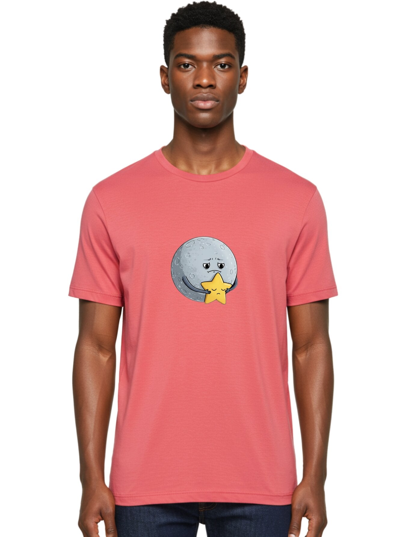 Unhappy-Moon-Embracing-Star Men'S Graphic Tee, 100% Cotton, Comfortable Casual Summer Wear, Machine Washable, Vintage Camera, Old Camera, Antique Camera, Black Camera, Classic Photography, Photography Equipment, Nostalgic Device, Film Camera, Baq172 21