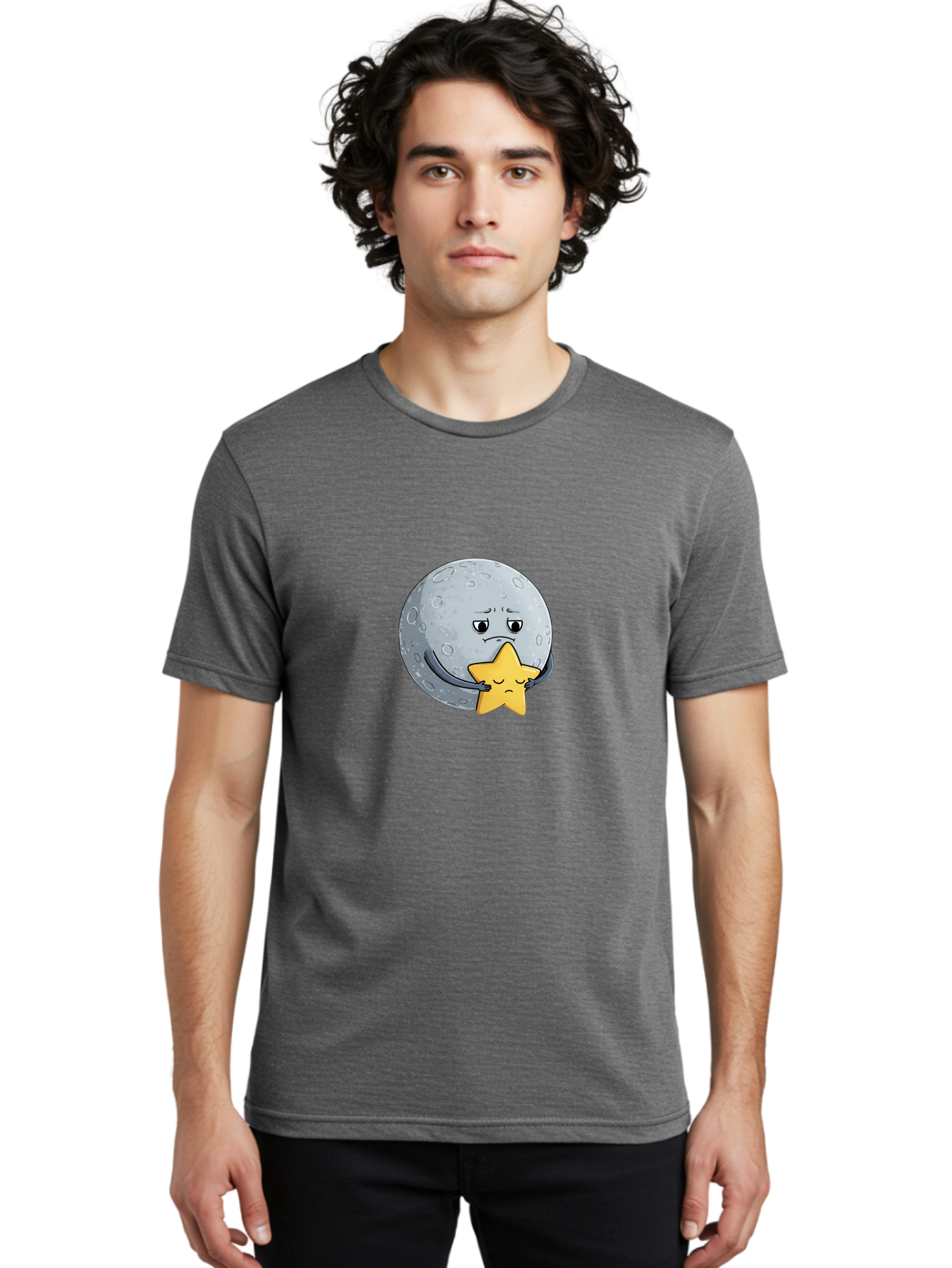 Unhappy-Moon-Embracing-Star Men'S Graphic Tee, 100% Cotton, Comfortable Casual Summer Wear, Machine Washable, Vintage Camera, Old Camera, Antique Camera, Black Camera, Classic Photography, Photography Equipment, Nostalgic Device, Film Camera, Baq172 19