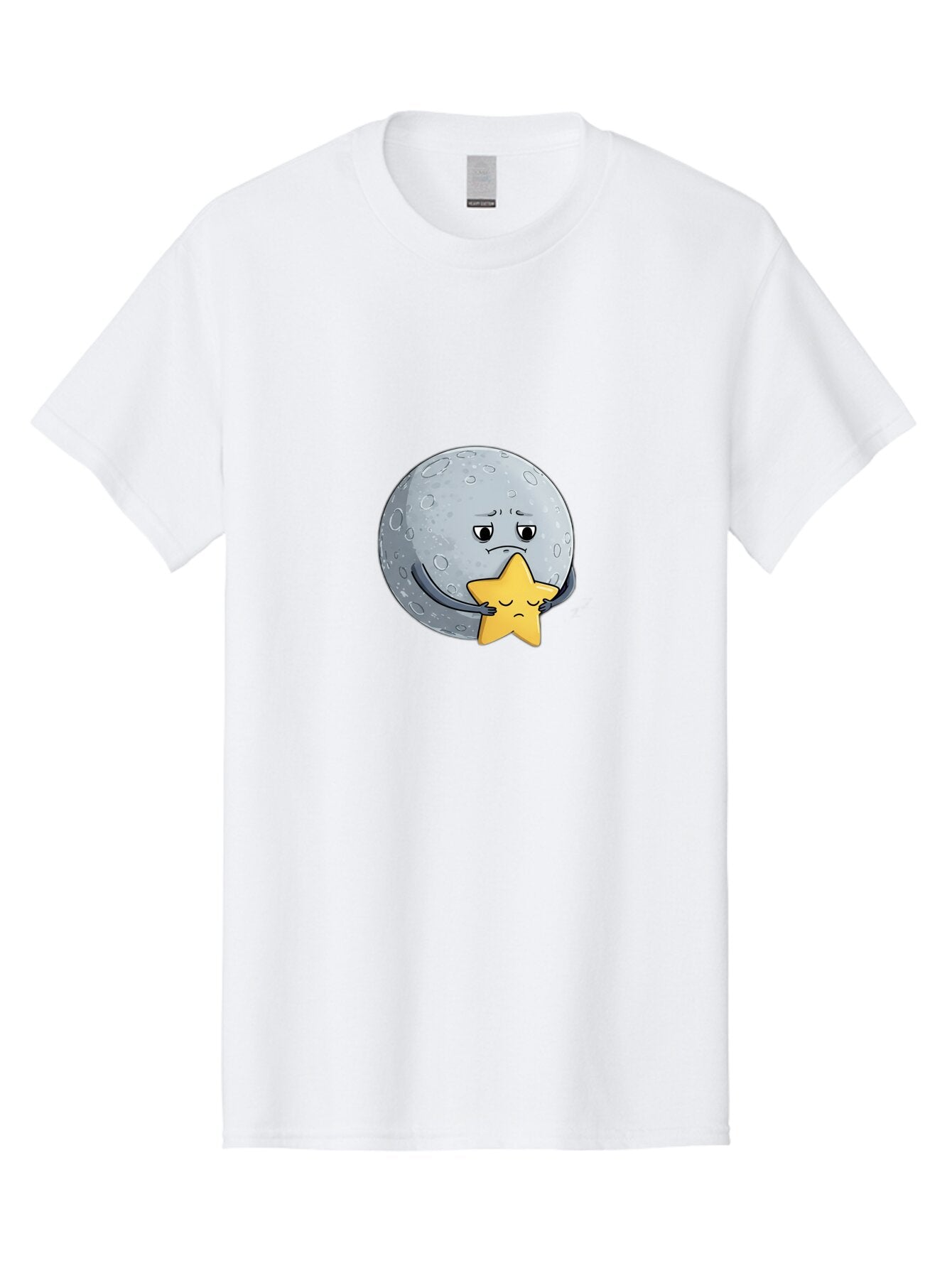 Unhappy-Moon-Embracing-Star Men'S Graphic Tee, 100% Cotton, Comfortable Casual Summer Wear, Machine Washable, Vintage Camera, Old Camera, Antique Camera, Black Camera, Classic Photography, Photography Equipment, Nostalgic Device, Film Camera, Baq172 3