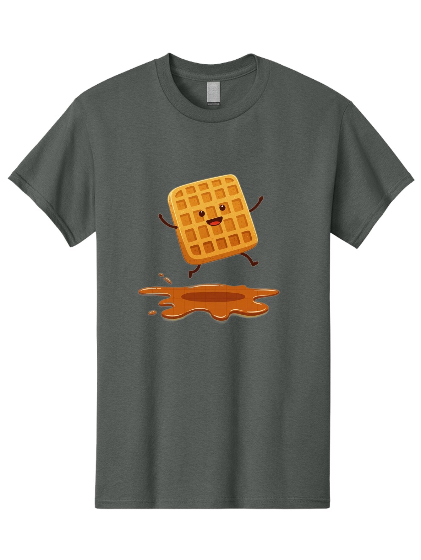 Waffle-Character-1 Men'S Graphic Tee, 100% Cotton, Comfortable Casual Summer Wear, Machine Washable, Vintage Camera, Old Camera, Antique Camera, Black Camera, Classic Photography, Photography Equipment, Nostalgic Device, Film Camera, Baq177 1
