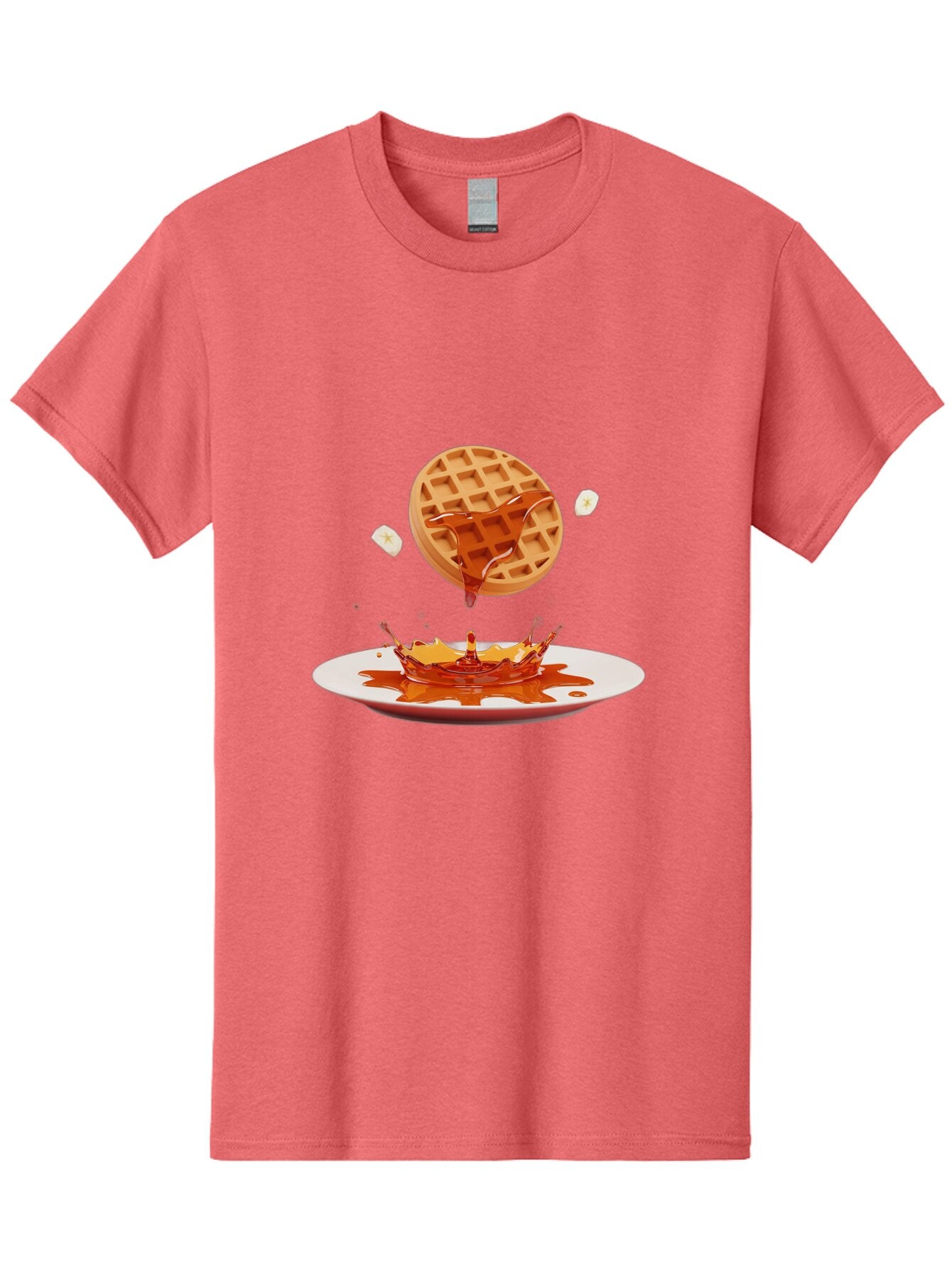 Waffle-Syrup-Splash Men'S Graphic Tee, 100% Cotton, Comfortable Casual Summer Wear, Machine Washable, Vintage Camera, Old Camera, Antique Camera, Black Camera, Classic Photography, Photography Equipment, Nostalgic Device, Film Camera, Baq179 10