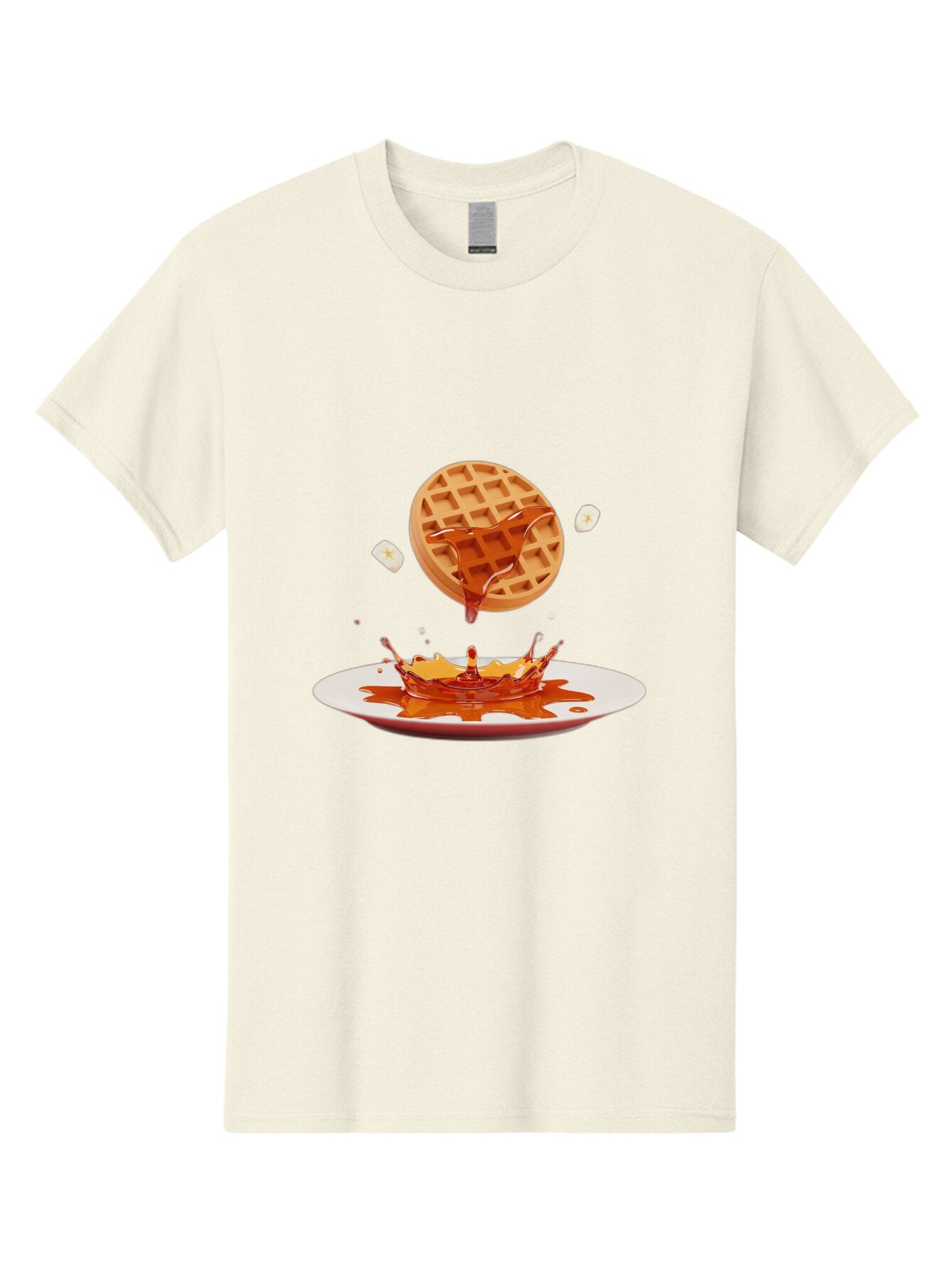 Waffle-Syrup-Splash Men'S Graphic Tee, 100% Cotton, Comfortable Casual Summer Wear, Machine Washable, Vintage Camera, Old Camera, Antique Camera, Black Camera, Classic Photography, Photography Equipment, Nostalgic Device, Film Camera, Baq179 8