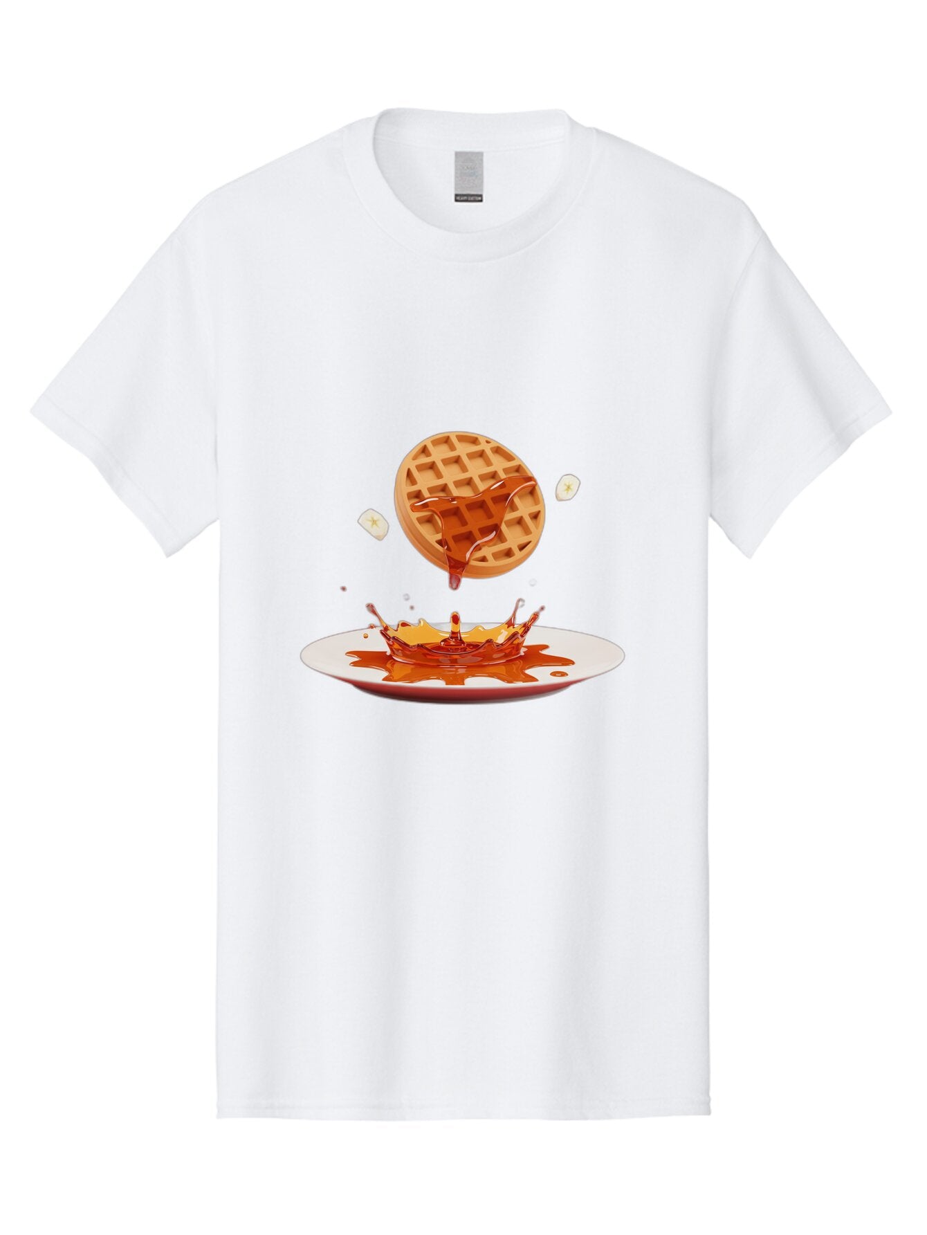 Waffle-Syrup-Splash Men'S Graphic Tee, 100% Cotton, Comfortable Casual Summer Wear, Machine Washable, Vintage Camera, Old Camera, Antique Camera, Black Camera, Classic Photography, Photography Equipment, Nostalgic Device, Film Camera, Baq179 13