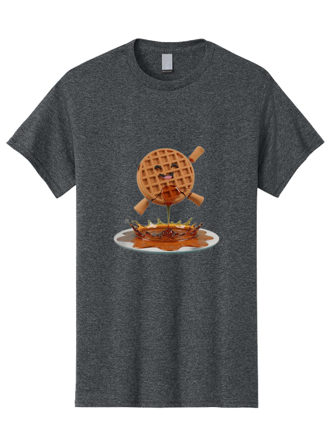 Waffle Men'S Graphic Tee, 100% Cotton, Comfortable Casual Summer Wear, Machine Washable, Vintage Camera, Old Camera, Antique Camera, Black Camera, Classic Photography, Photography Equipment, Nostalgic Device, Film Camera, Camera Art Baq180 2