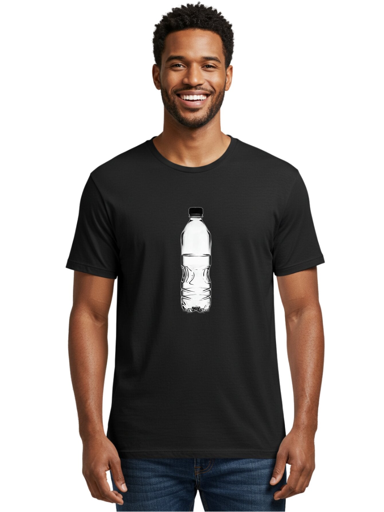Water-Bottle Men'S Graphic Tee, 100% Cotton, Comfortable Casual Summer Wear, Machine Washable, Vintage Camera, Old Camera, Antique Camera, Black Camera, Classic Photography, Photography Equipment, Nostalgic Device, Film Camera, Camera Art Baq182 16