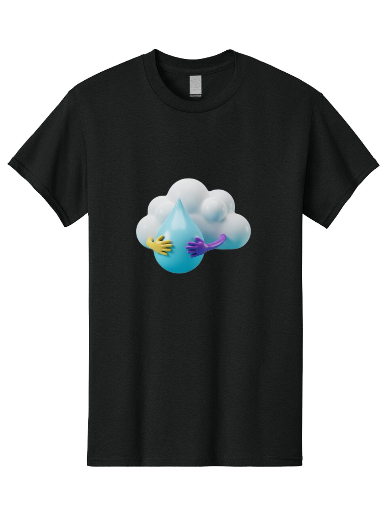 Water-Droplet-Cloud Men'S Graphic Tee, 100% Cotton, Comfortable Casual Summer Wear, Machine Washable, Vintage Camera, Old Camera, Antique Camera, Black Camera, Classic Photography, Photography Equipment, Nostalgic Device, Film Camera, Baq183 5