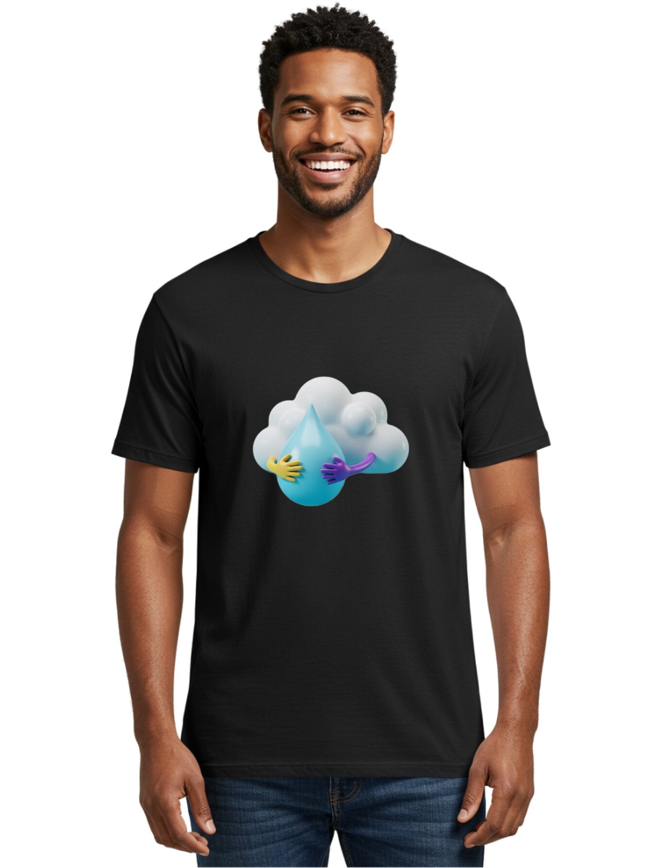 Water-Droplet-Cloud Men'S Graphic Tee, 100% Cotton, Comfortable Casual Summer Wear, Machine Washable, Vintage Camera, Old Camera, Antique Camera, Black Camera, Classic Photography, Photography Equipment, Nostalgic Device, Film Camera, Baq183 23