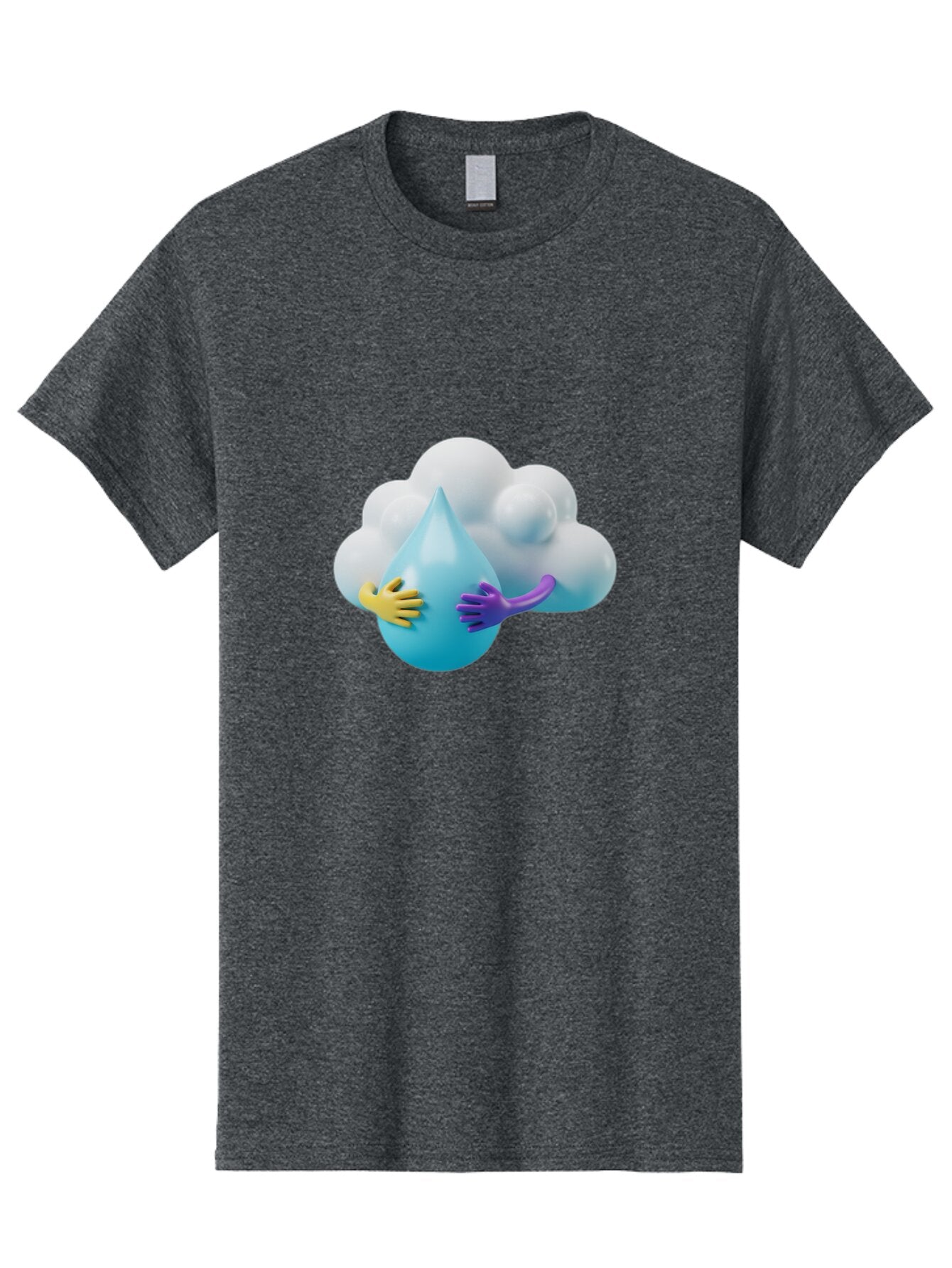 Water-Droplet-Cloud Men'S Graphic Tee, 100% Cotton, Comfortable Casual Summer Wear, Machine Washable, Vintage Camera, Old Camera, Antique Camera, Black Camera, Classic Photography, Photography Equipment, Nostalgic Device, Film Camera, Baq183 3