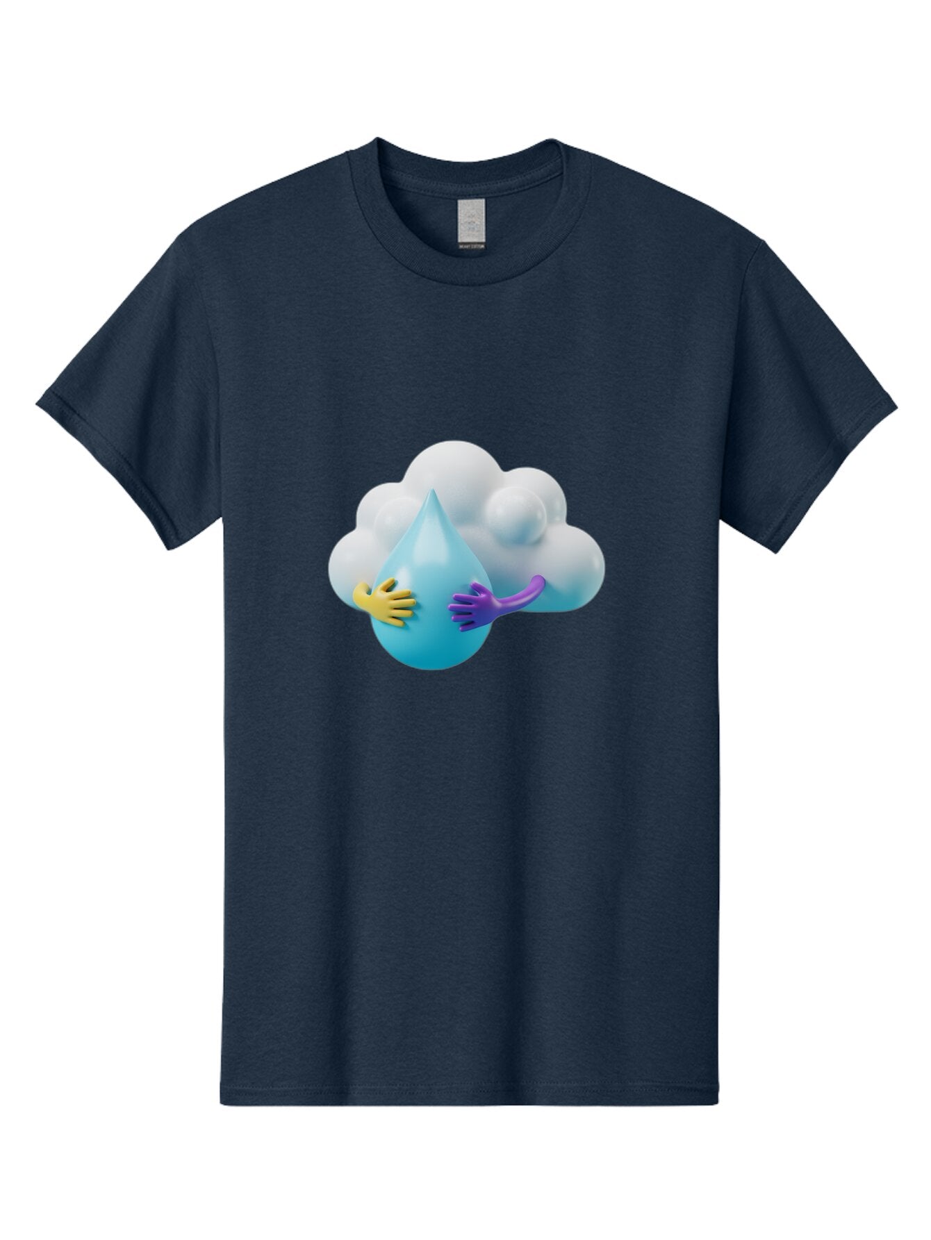 Water-Droplet-Cloud Men'S Graphic Tee, 100% Cotton, Comfortable Casual Summer Wear, Machine Washable, Vintage Camera, Old Camera, Antique Camera, Black Camera, Classic Photography, Photography Equipment, Nostalgic Device, Film Camera, Baq183 10