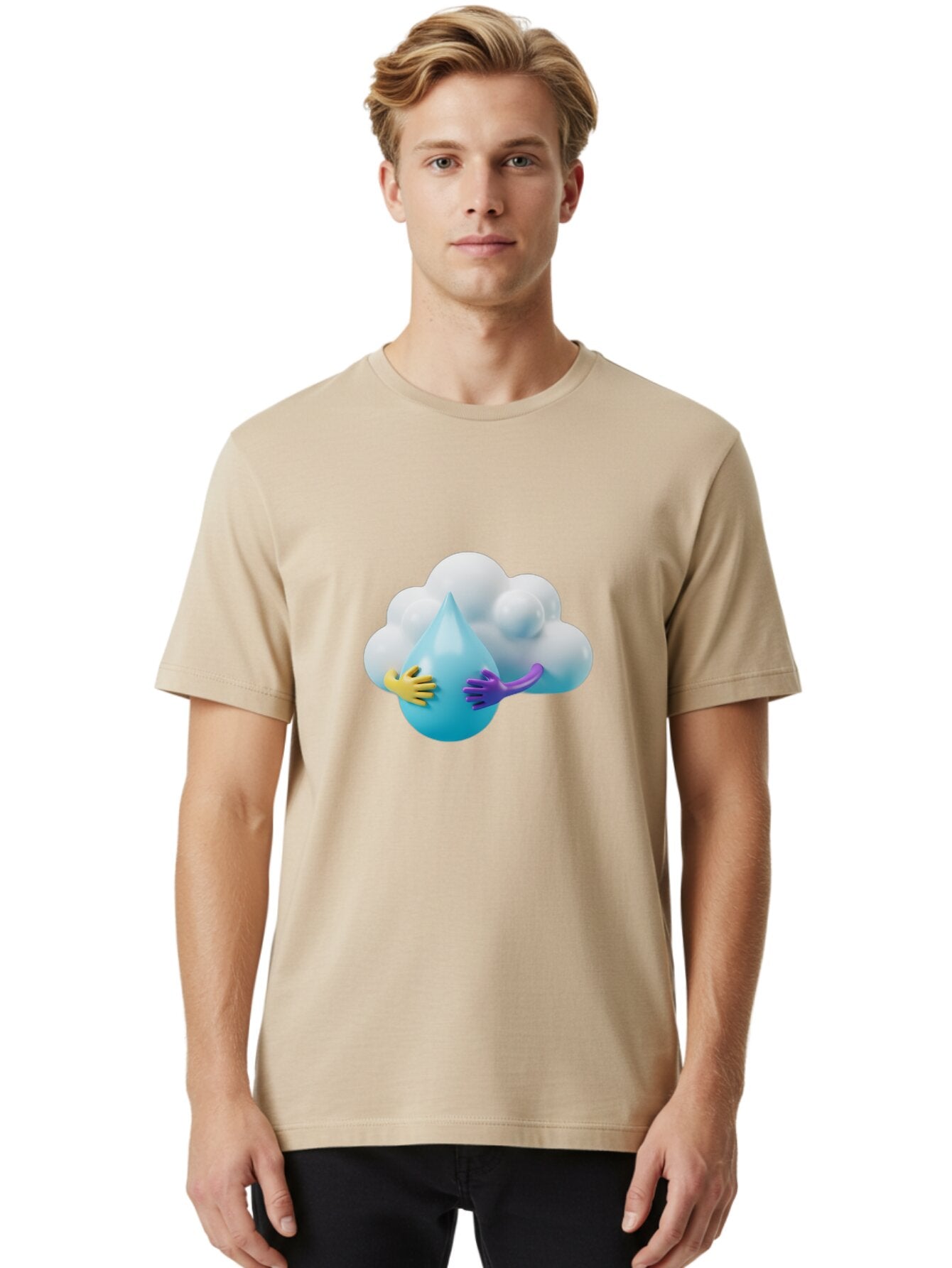 Water-Droplet-Cloud Men'S Graphic Tee, 100% Cotton, Comfortable Casual Summer Wear, Machine Washable, Vintage Camera, Old Camera, Antique Camera, Black Camera, Classic Photography, Photography Equipment, Nostalgic Device, Film Camera, Baq183 29