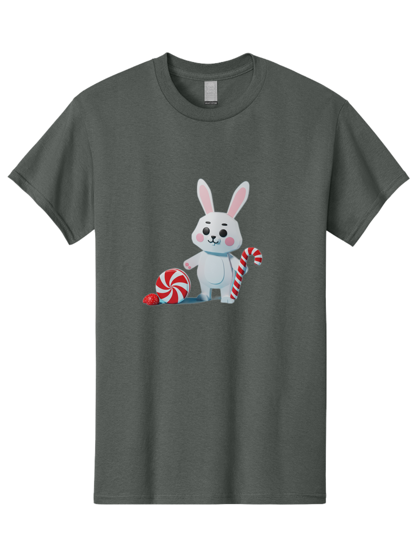 White-Bunny-Holding-Candy-Cane Men'S Graphic Tee, 100% Cotton, Comfortable Casual Summer Wear, Machine Washable, Vintage Camera, Old Camera, Antique Camera, Black Camera, Classic Photography, Photography Equipment, Nostalgic Device, Baq185 10