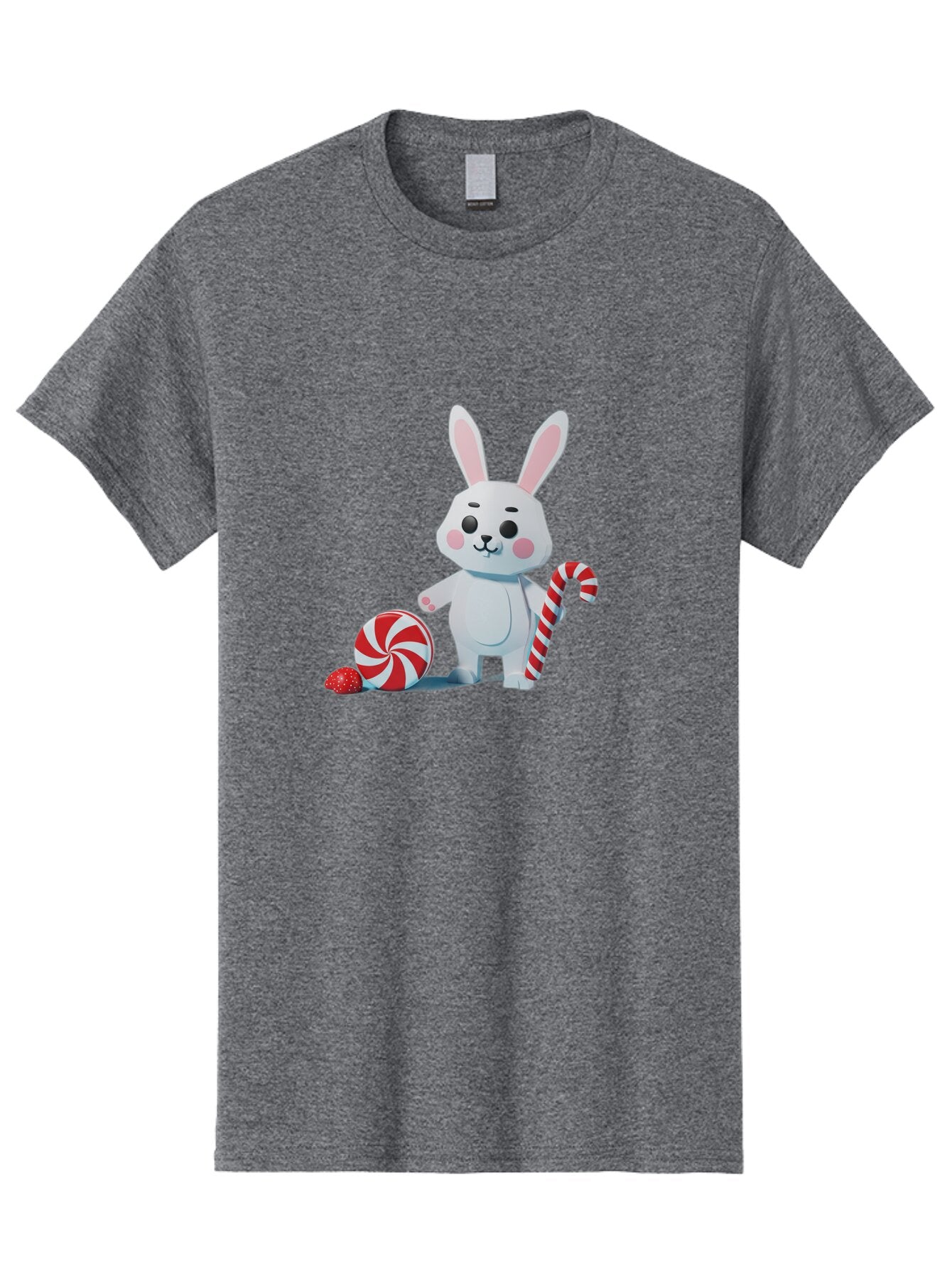 White-Bunny-Holding-Candy-Cane Men'S Graphic Tee, 100% Cotton, Comfortable Casual Summer Wear, Machine Washable, Vintage Camera, Old Camera, Antique Camera, Black Camera, Classic Photography, Photography Equipment, Nostalgic Device, Baq185 1