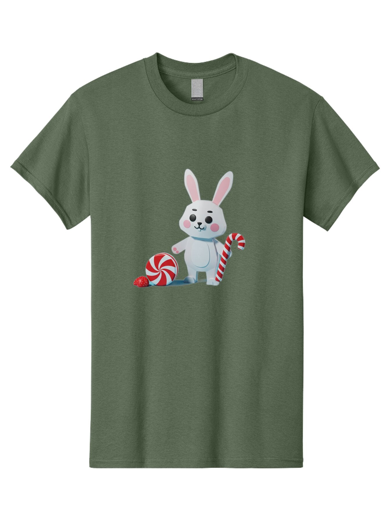 White-Bunny-Holding-Candy-Cane Men'S Graphic Tee, 100% Cotton, Comfortable Casual Summer Wear, Machine Washable, Vintage Camera, Old Camera, Antique Camera, Black Camera, Classic Photography, Photography Equipment, Nostalgic Device, Baq185 4