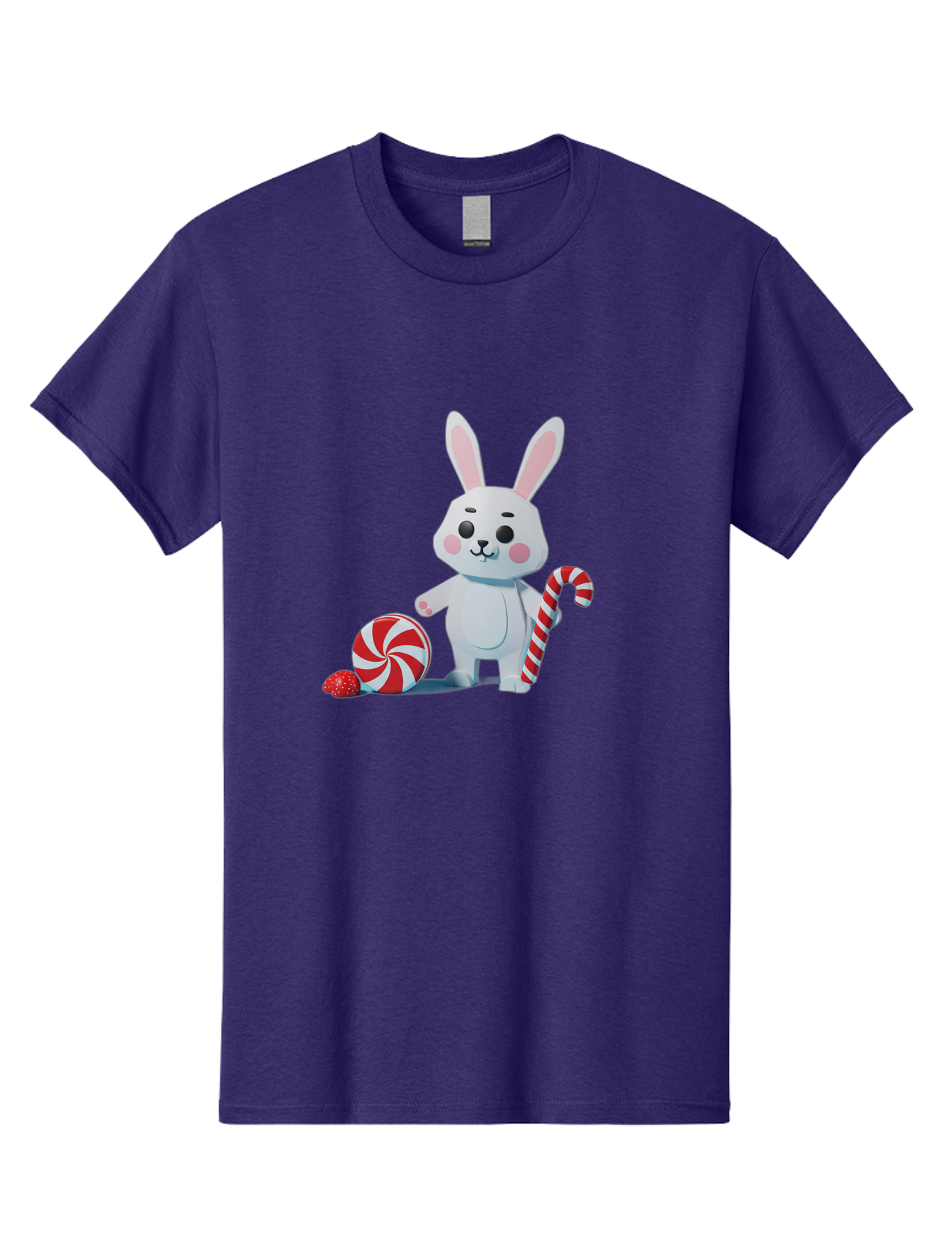 White-Bunny-Holding-Candy-Cane Men'S Graphic Tee, 100% Cotton, Comfortable Casual Summer Wear, Machine Washable, Vintage Camera, Old Camera, Antique Camera, Black Camera, Classic Photography, Photography Equipment, Nostalgic Device, Baq185 7