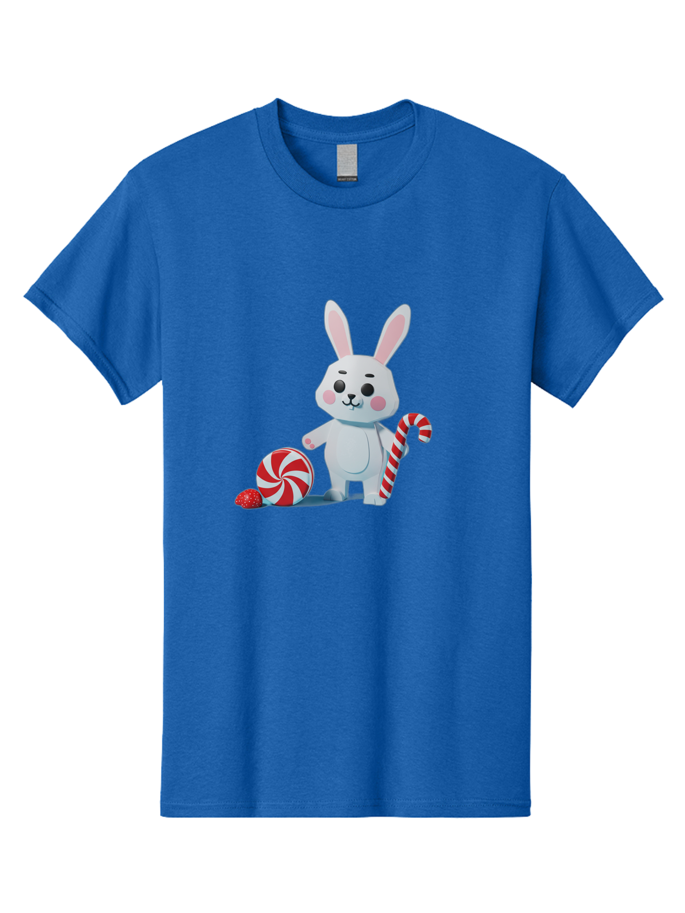 White-Bunny-Holding-Candy-Cane Men'S Graphic Tee, 100% Cotton, Comfortable Casual Summer Wear, Machine Washable, Vintage Camera, Old Camera, Antique Camera, Black Camera, Classic Photography, Photography Equipment, Nostalgic Device, Baq185
