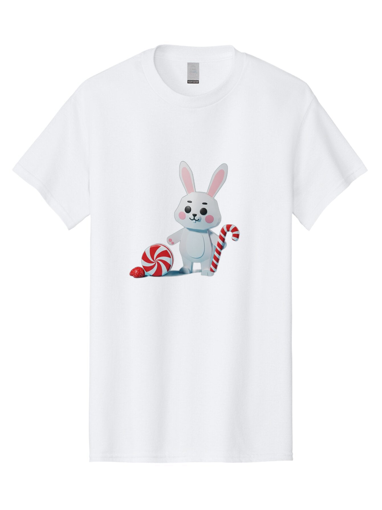 White-Bunny-Holding-Candy-Cane Men'S Graphic Tee, 100% Cotton, Comfortable Casual Summer Wear, Machine Washable, Vintage Camera, Old Camera, Antique Camera, Black Camera, Classic Photography, Photography Equipment, Nostalgic Device, Baq185 12