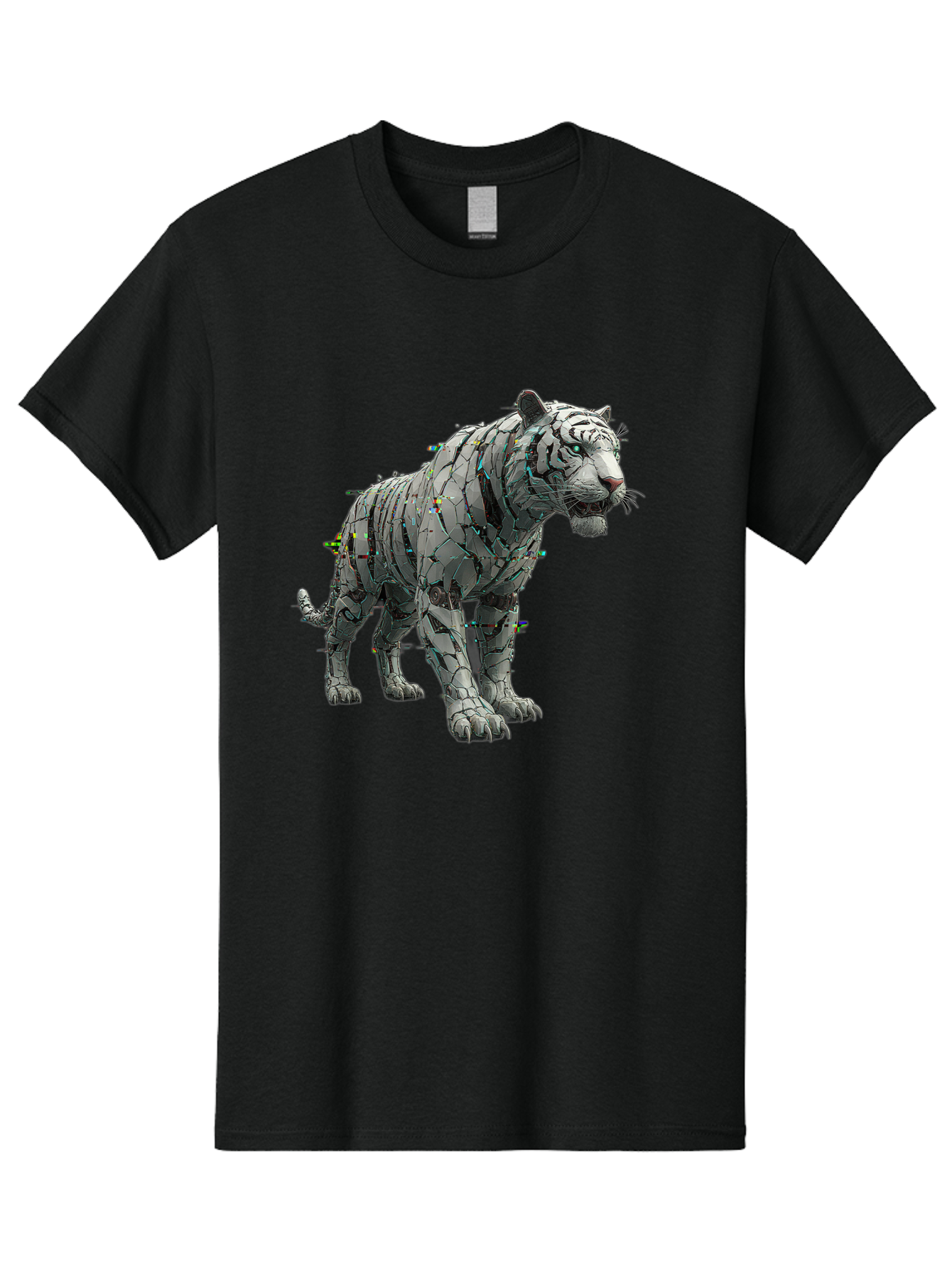 White-Tiger-Sculpture Men'S Graphic Tee, 100% Cotton, Comfortable Casual Summer Wear, Machine Washable, Vintage Camera, Old Camera, Antique Camera, Black Camera, Classic Photography, Photography Equipment, Nostalgic Device, Film Camera, Baq187 3
