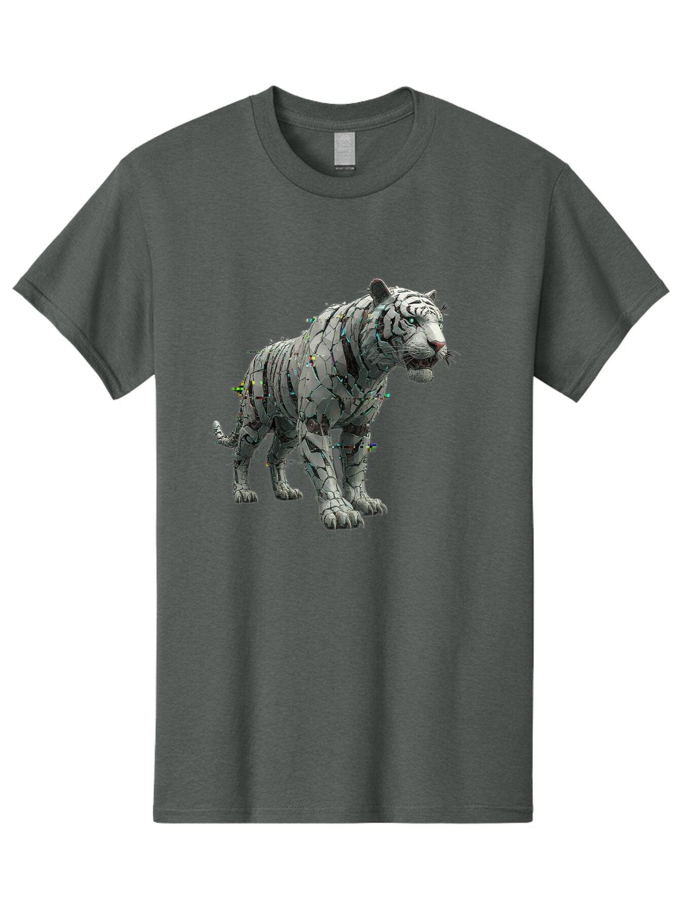 White-Tiger-Sculpture Men'S Graphic Tee, 100% Cotton, Comfortable Casual Summer Wear, Machine Washable, Vintage Camera, Old Camera, Antique Camera, Black Camera, Classic Photography, Photography Equipment, Nostalgic Device, Film Camera, Baq187 3